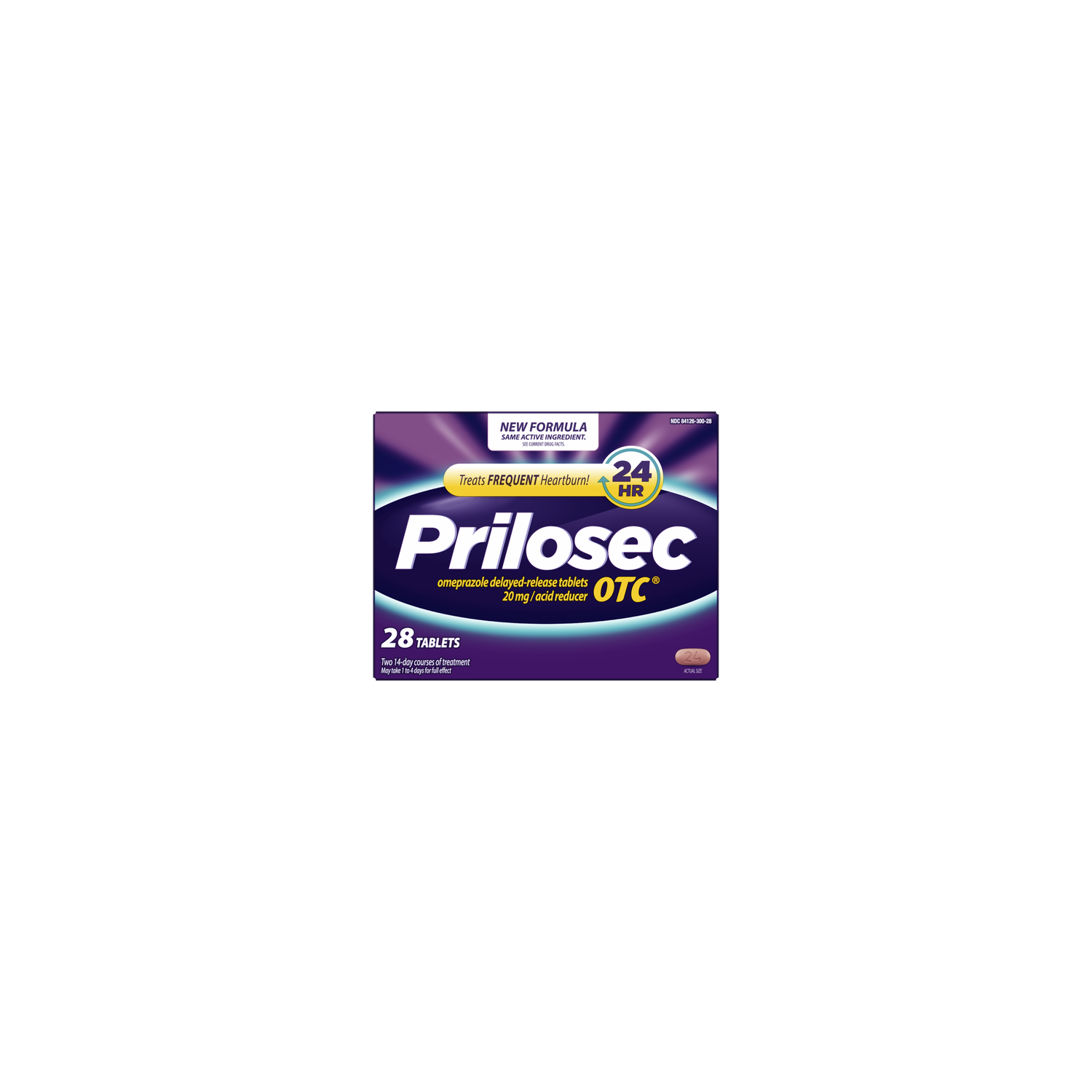 Prilosec OTC Heartburn Relief, Omeprazole, Acid Reducer Tablets - 28 Count