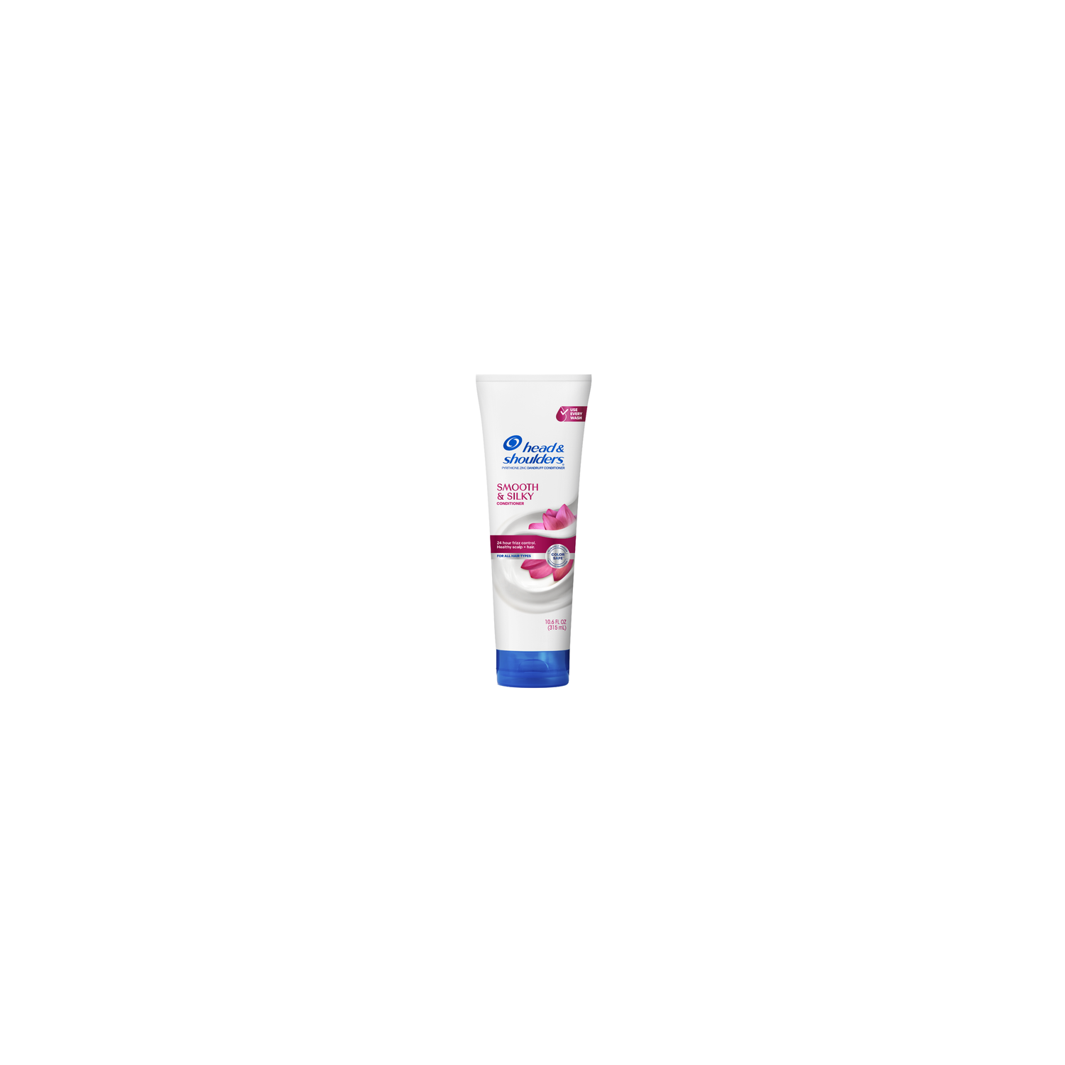 Head & Shoulders Smooth & Silky Dandruff Conditioner, Frizz Control - 10.6 Fluid Ounce Image 1 of 2