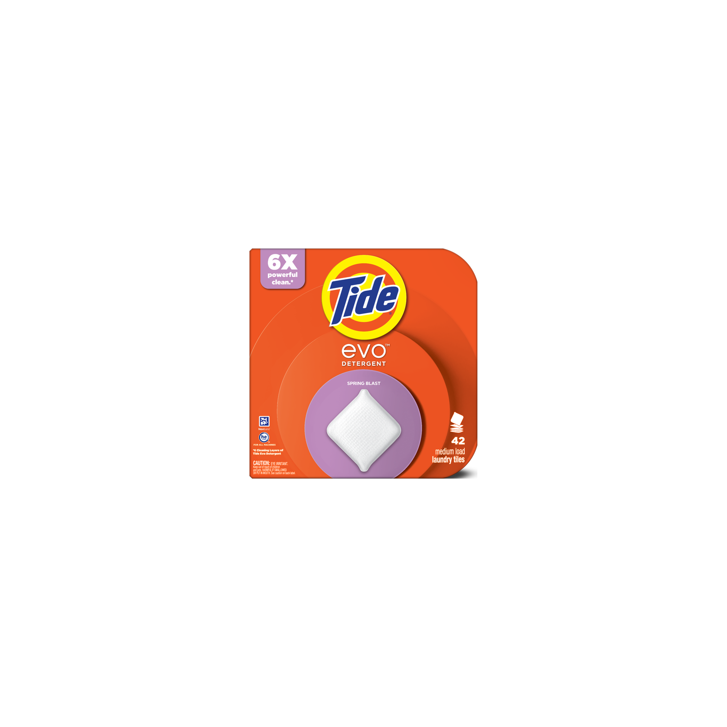 Tide evo Spring Blast Scent Laundry Detergent Tiles - 7.96 Pound
