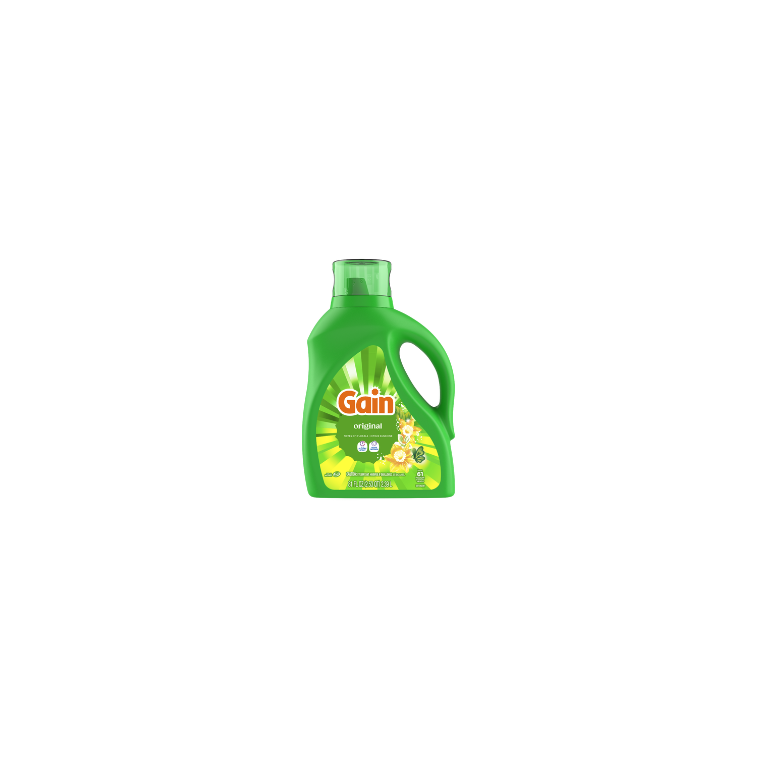 Gain Liquid Laundry Detergent, Original Scent, , 61 Loads - 81 Ounce Image 1 of 2