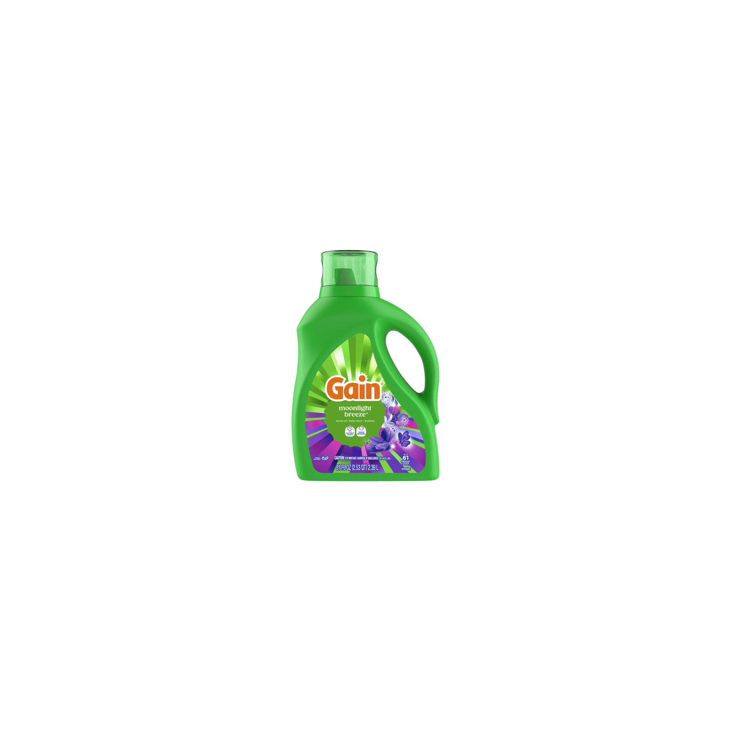 Gain Laundry Detergent, Moonlight Breeze Scent, , 61 Loads - 81 Ounce Image 1 of 2