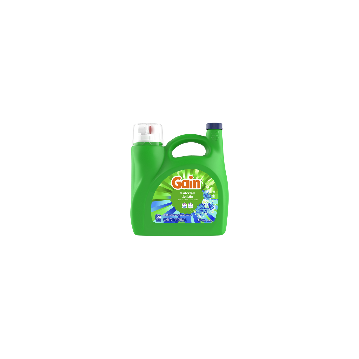 Gain Liquid Laundry Detergent, Waterfall Delight Scent - 132 Ounce Image 1 of 2