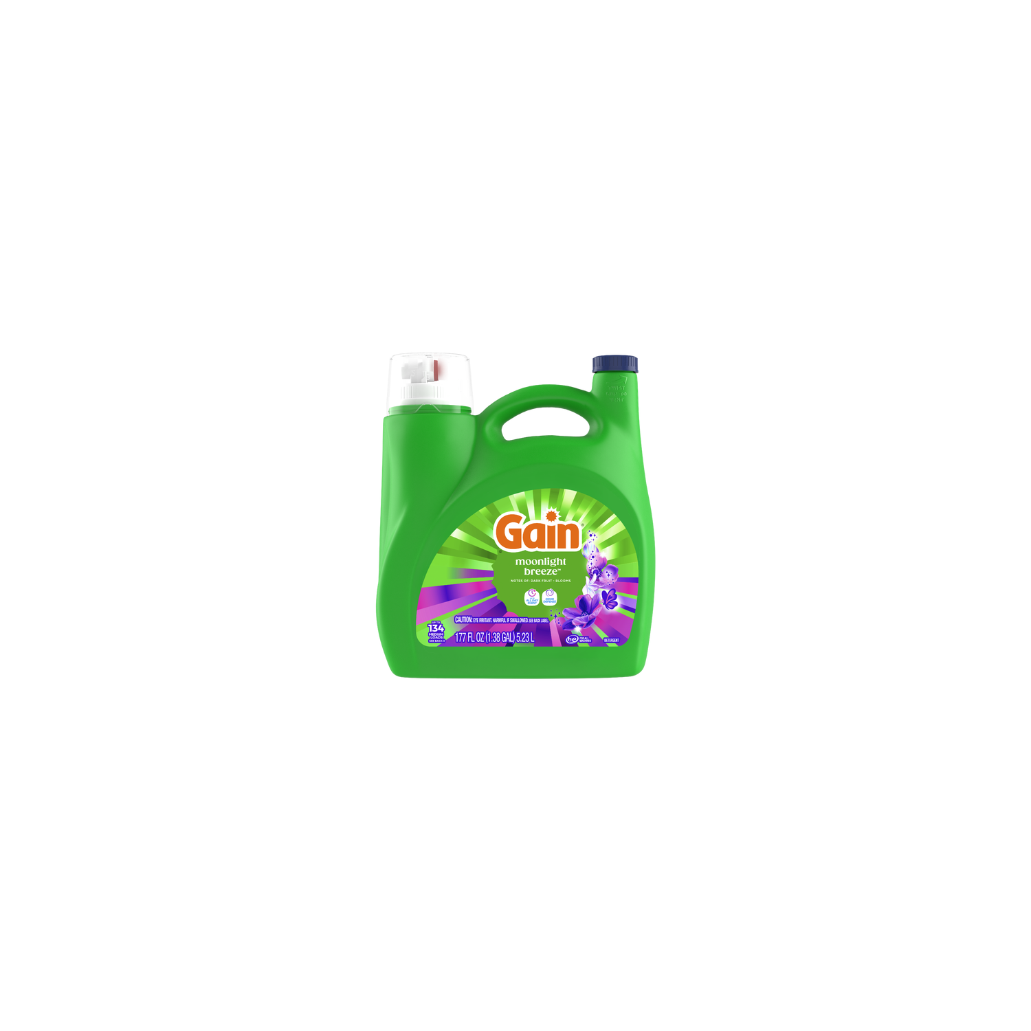 Gain Liquid Laundry Detergent, Moonlight Breeze Scent - 177 Ounce Image 1 of 2