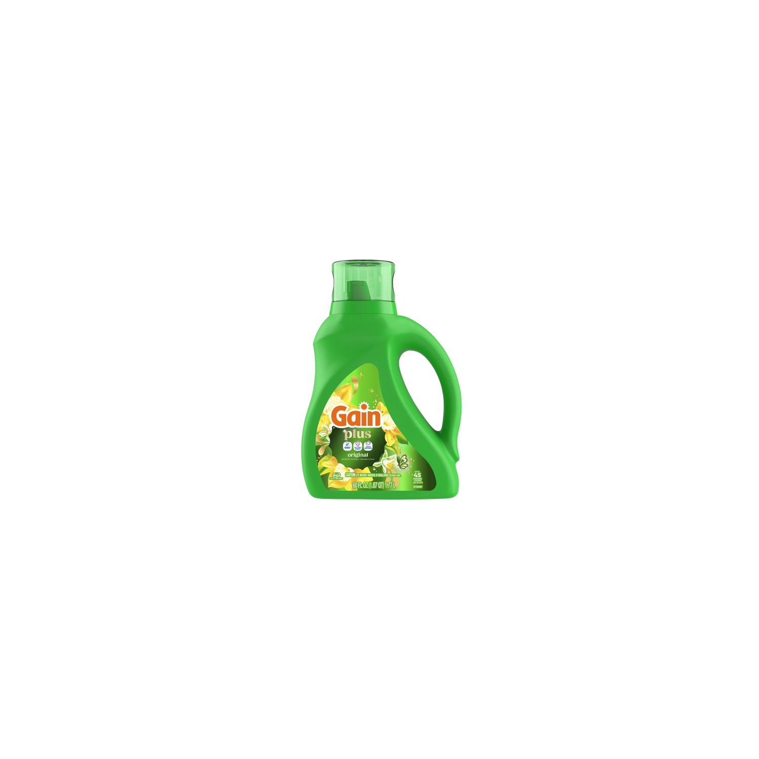 Gain Plus Liquid Washing Detergent, Original Scent, , 45 Loads - 60 Ounce Image 1 of 2