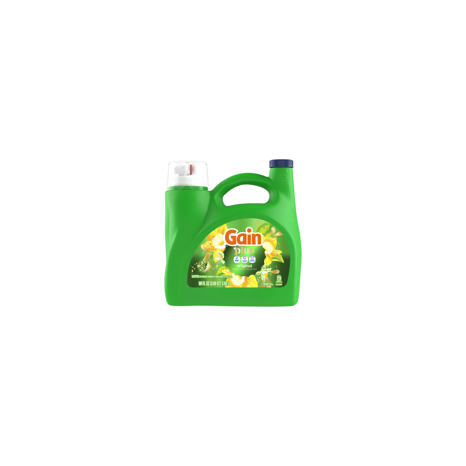 Gain Plus Liquid Washing Detergent, Original Scent, , 75 Loads - 99 Ounce Image 1 of 2