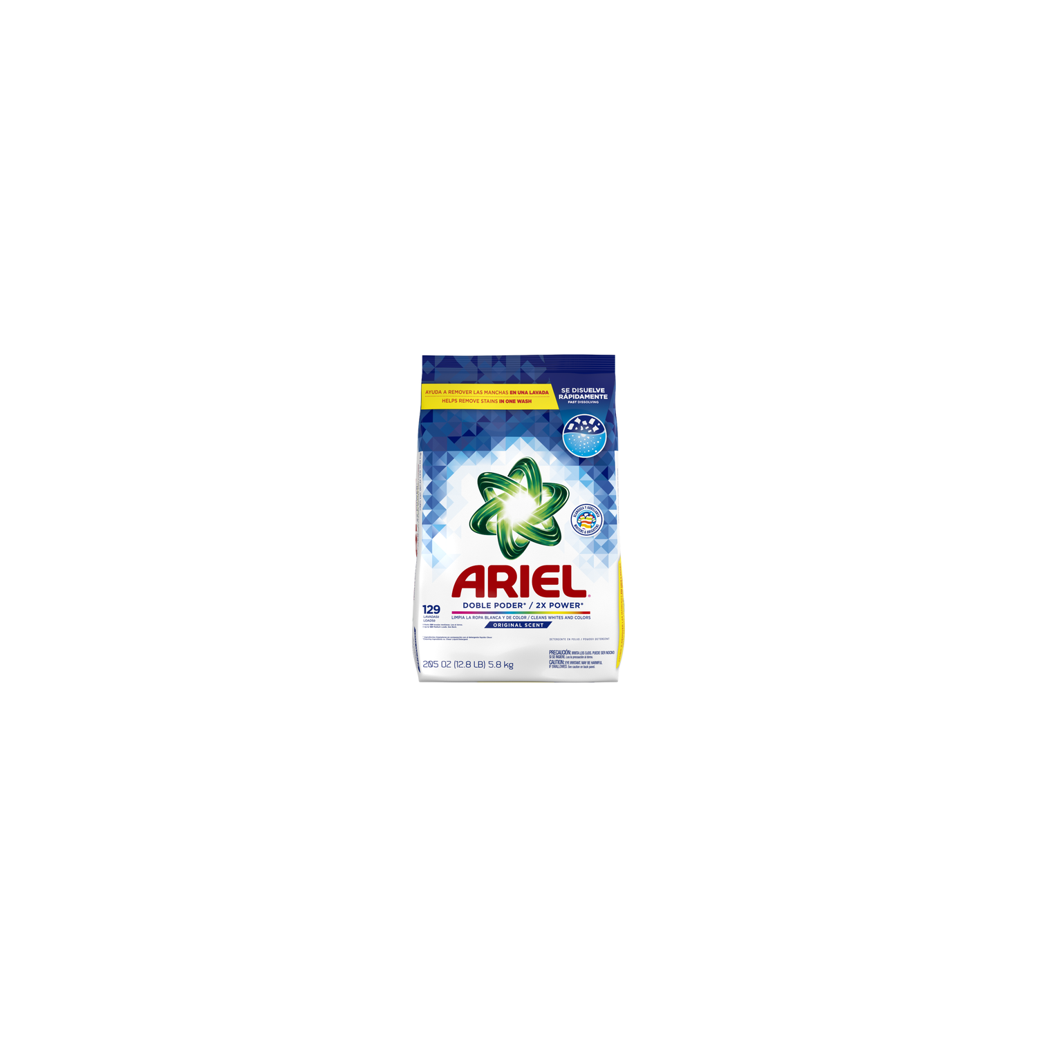 Ariel Powder Laundry Detergent, Original Scent, , 129 Loads - 5.8 Kilogram Image 1 of 2