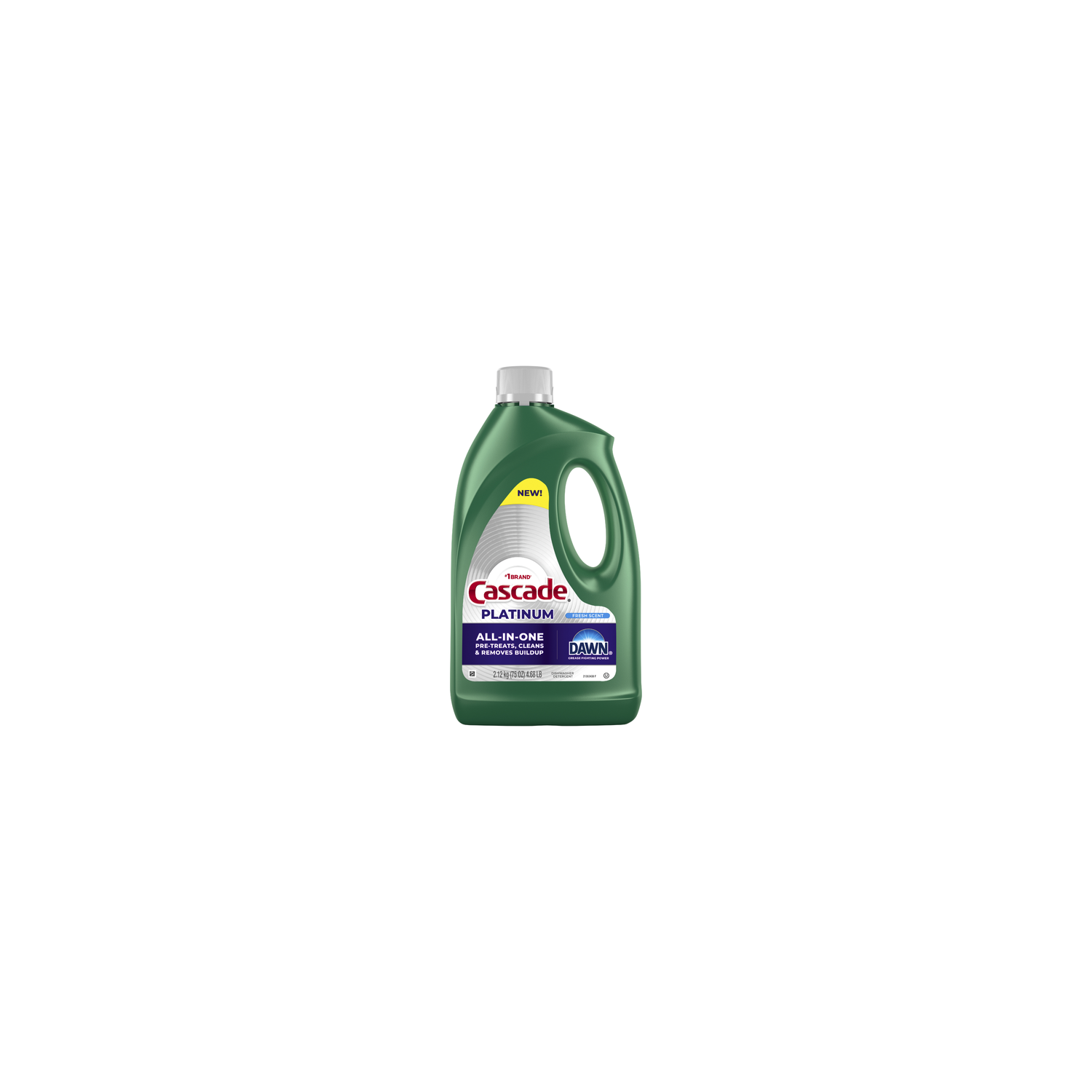 Cascade Platinum Dishwashing Liquid Gel Fresh - 75 Ounce Image 1 of 2