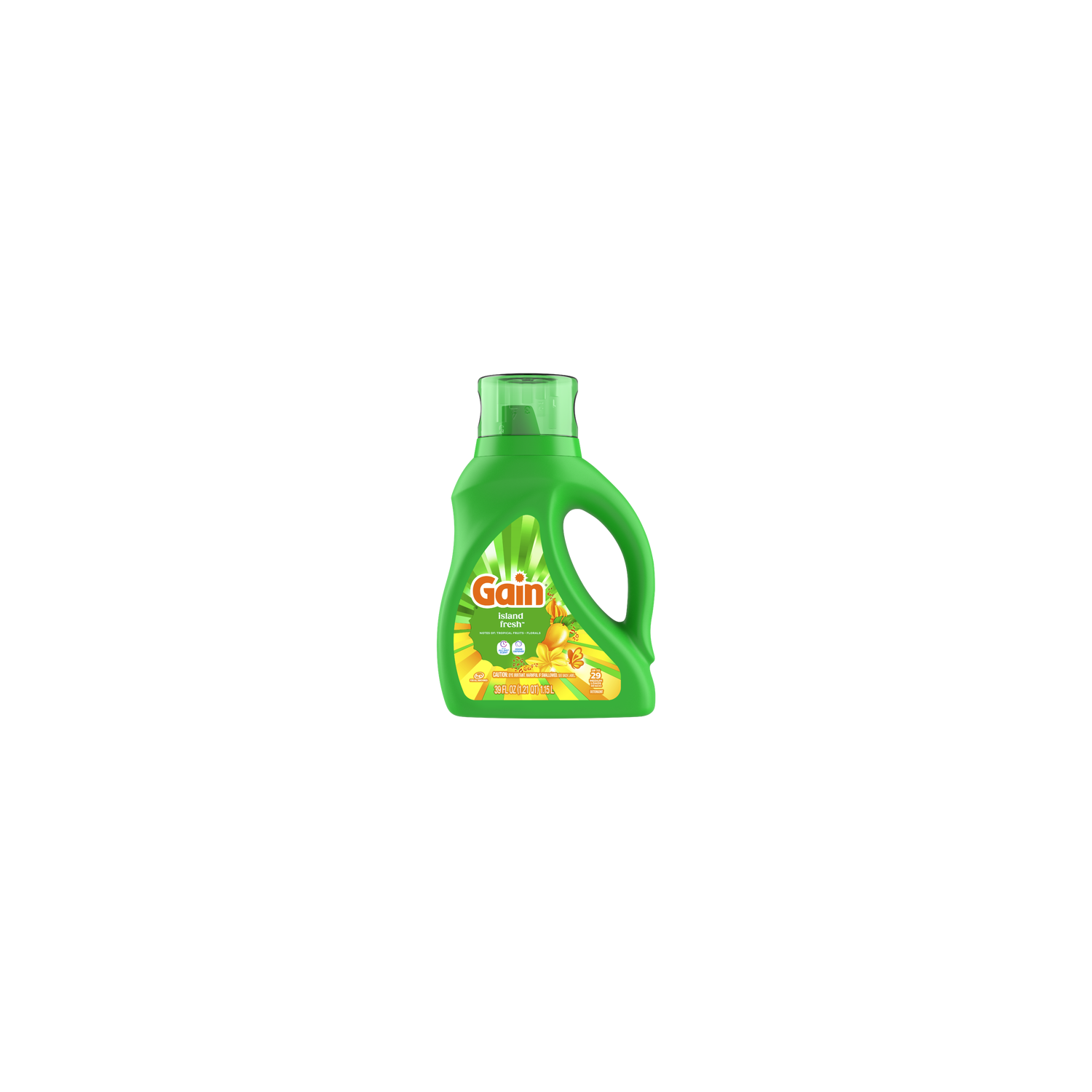 Gain Liquid Laundry Detergent, Island Fresh Scent, , 29 Loads - 39 Ounce Image 1 of 2