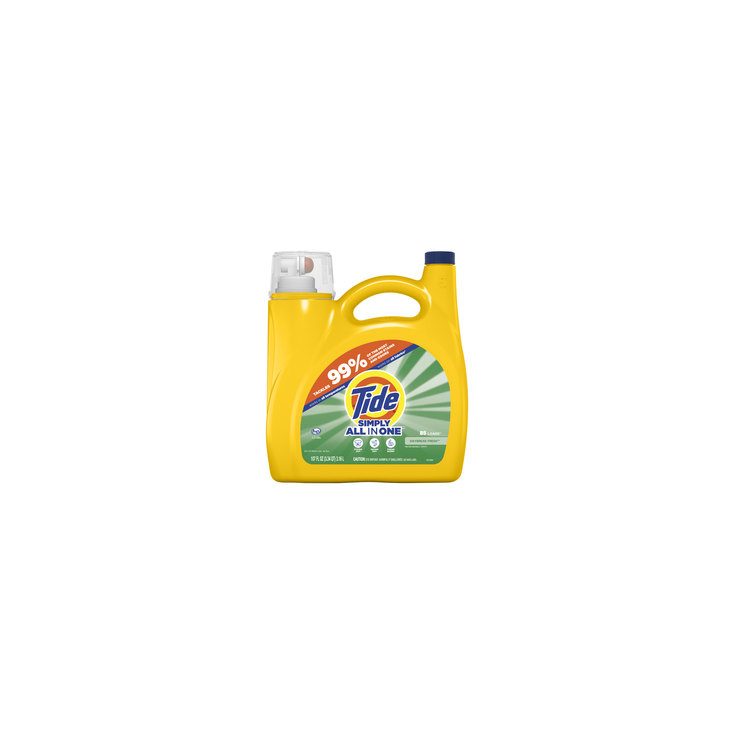 Tide Simply Liquid Laundry Detergent, Daybreak Fresh - 107 Ounce Image 1 of 2