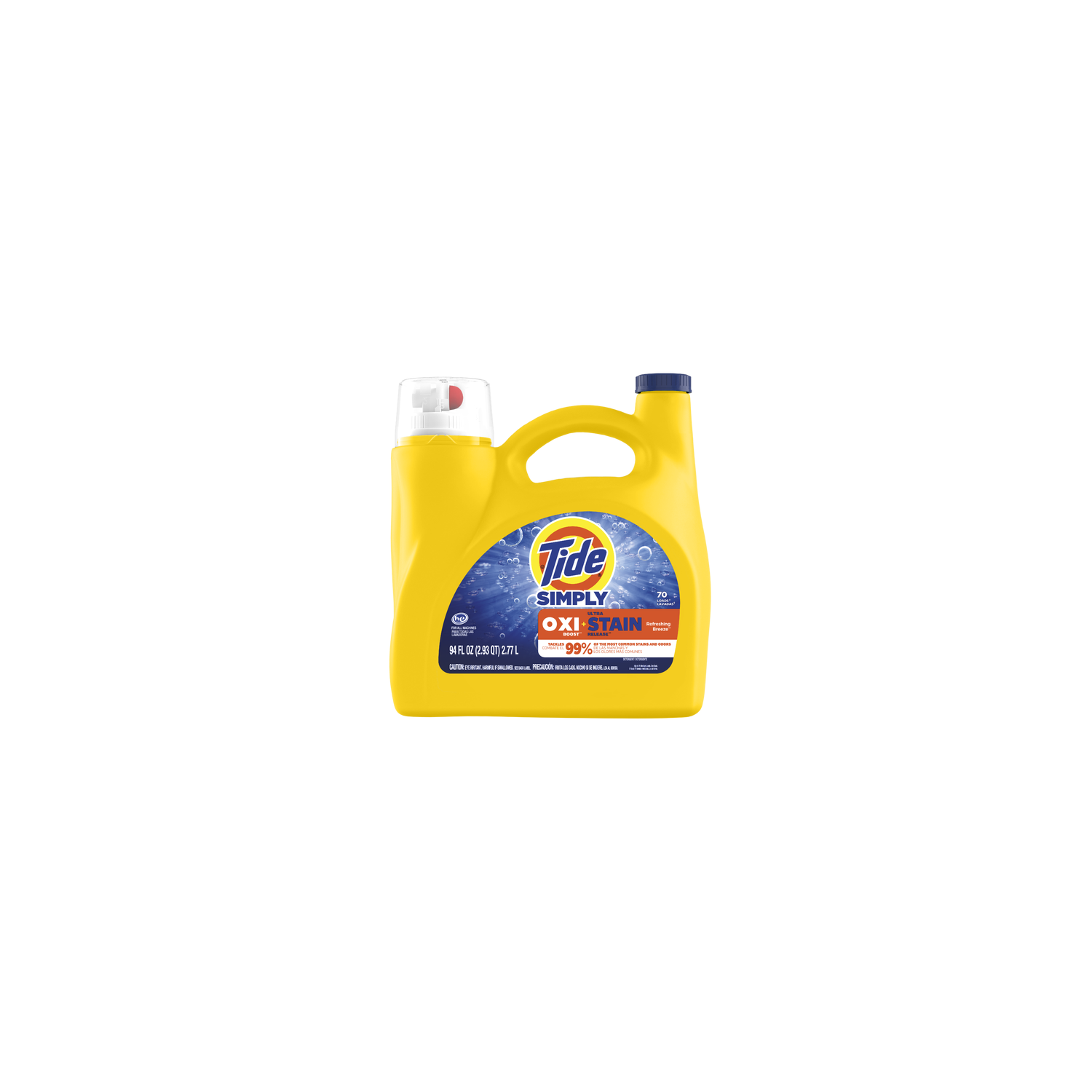 Tide Simply Oxi Boost + Ultra Stain Release, , 70 Loads - 94 Ounce Image 1 of 2
