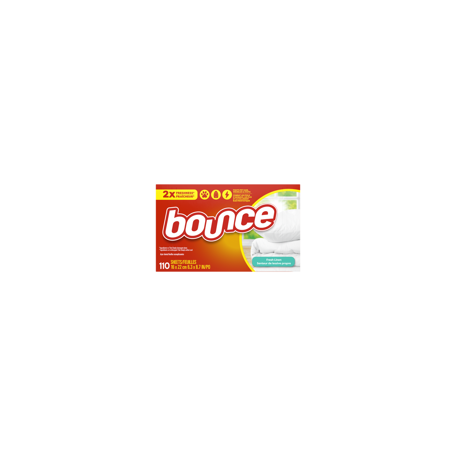 Bounce Dryer Sheets, , Fresh Linen Scent - 110 Count