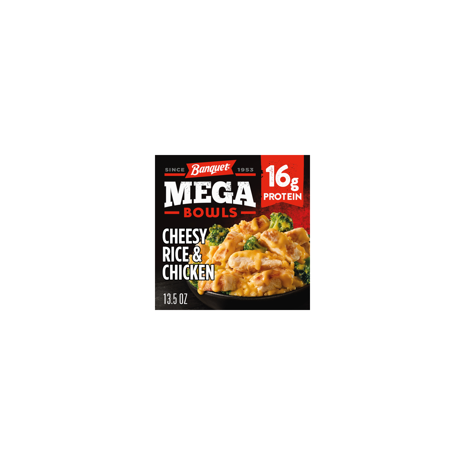 Banquet Cheesy Rice & Chicken MEGA Bowls - 13.5 Ounce Image 1 of 4