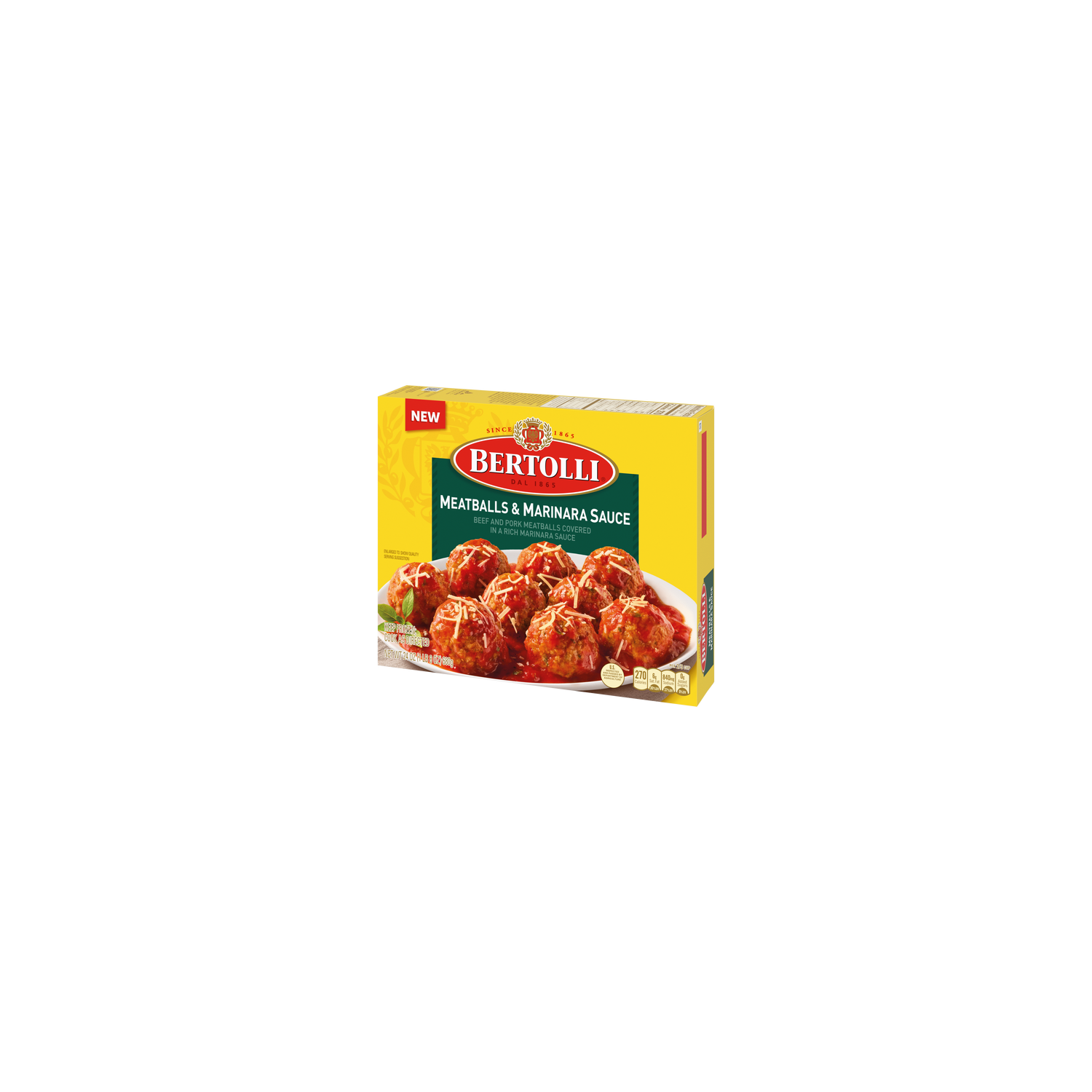 Bertolli Meatballs & Marinara Sauce, Frozen Meal - 24 Ounce Image 1 of 3