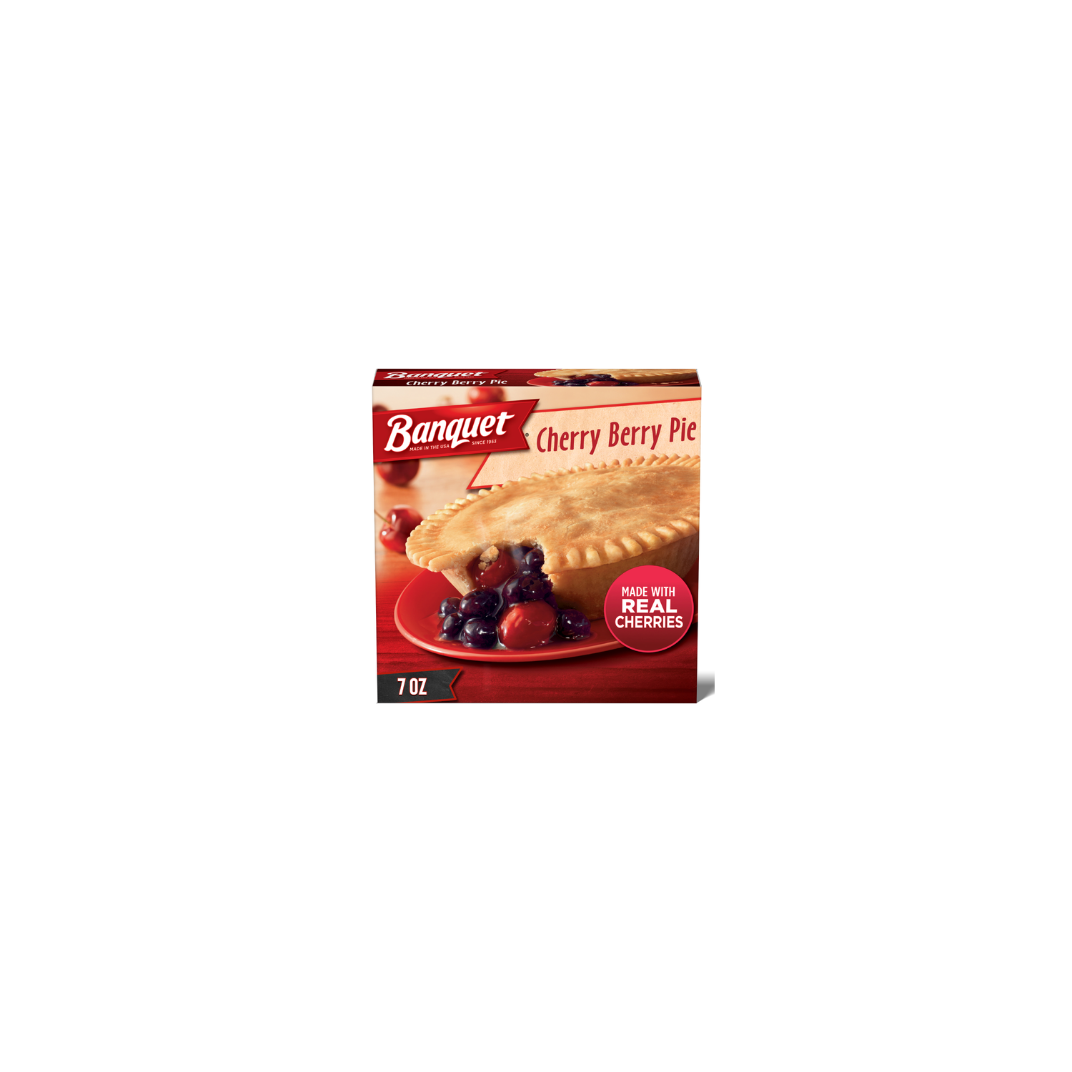 Banquet Cherry Berry Pie, Frozen Dessert - 7 Ounce Image 1 of 4