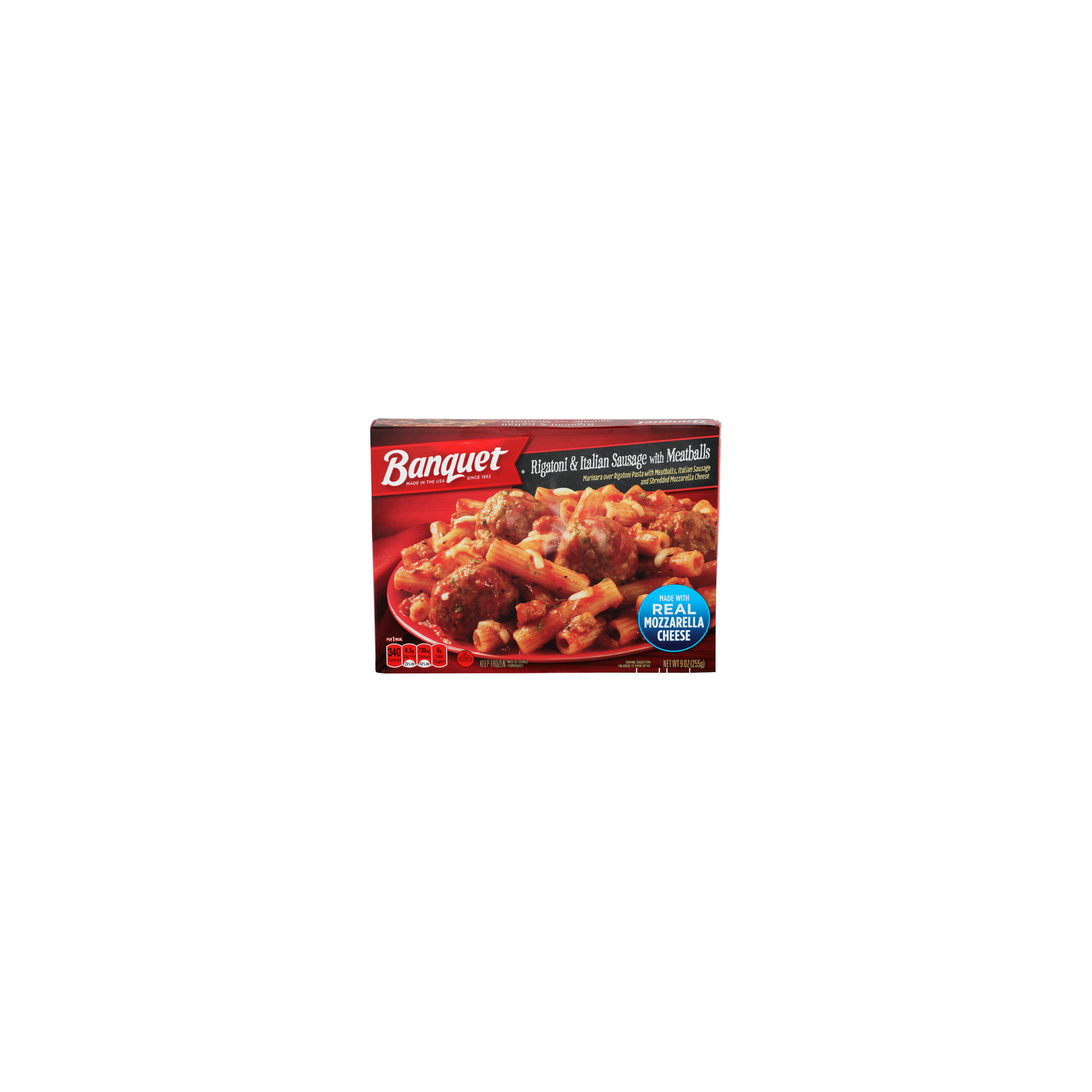 Banquet Rigatoni & Italian Sausage With Meatballs - 9 Ounce Image 1 of 4