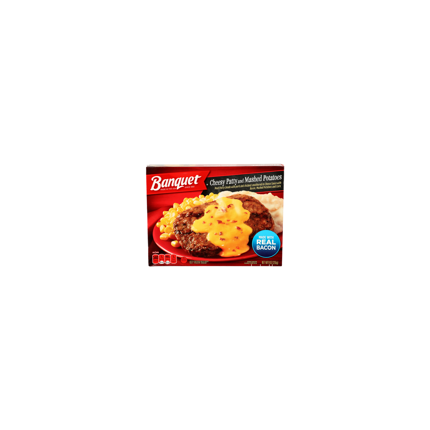 Banquet Cheesy Patty And Mashed Potatoes - 9 Ounce Image 1 of 4
