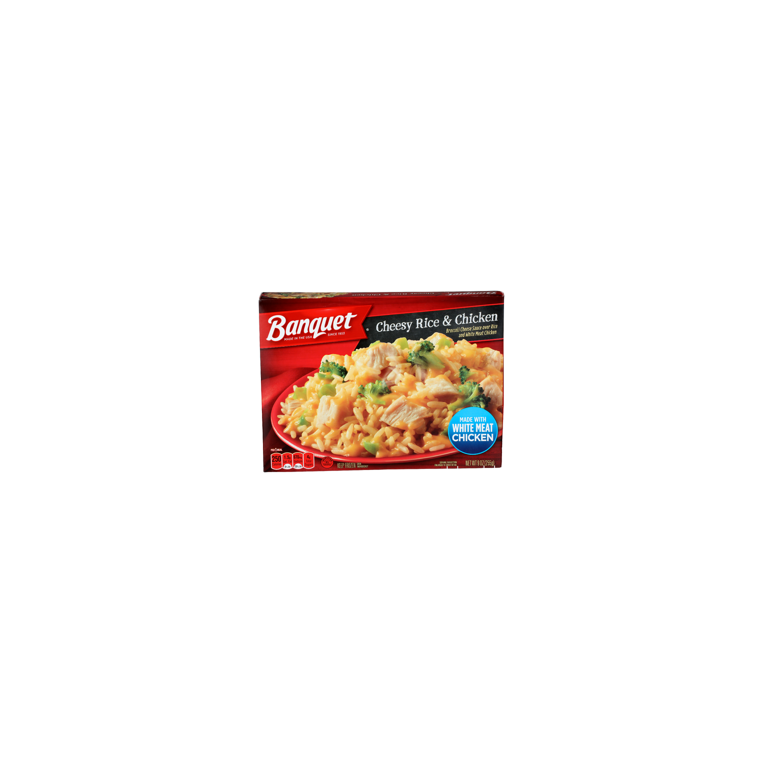 Banquet Cheesy Rice & Chicken Frozen Meal - 9 Ounce Image 1 of 4