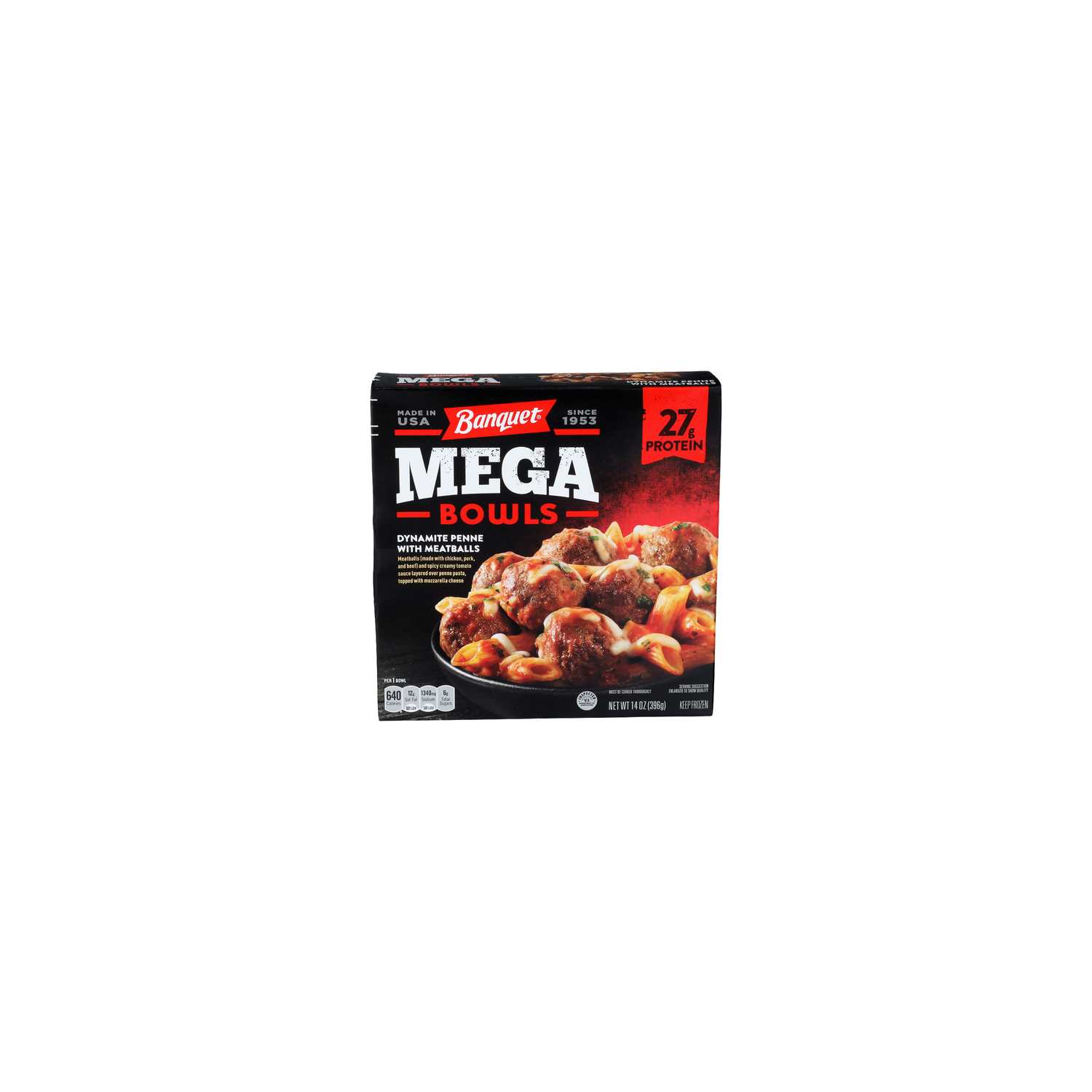 Banquet Dynamite Penne With Meatballs Mega Bowls - 14 Ounce Image 1 of 4
