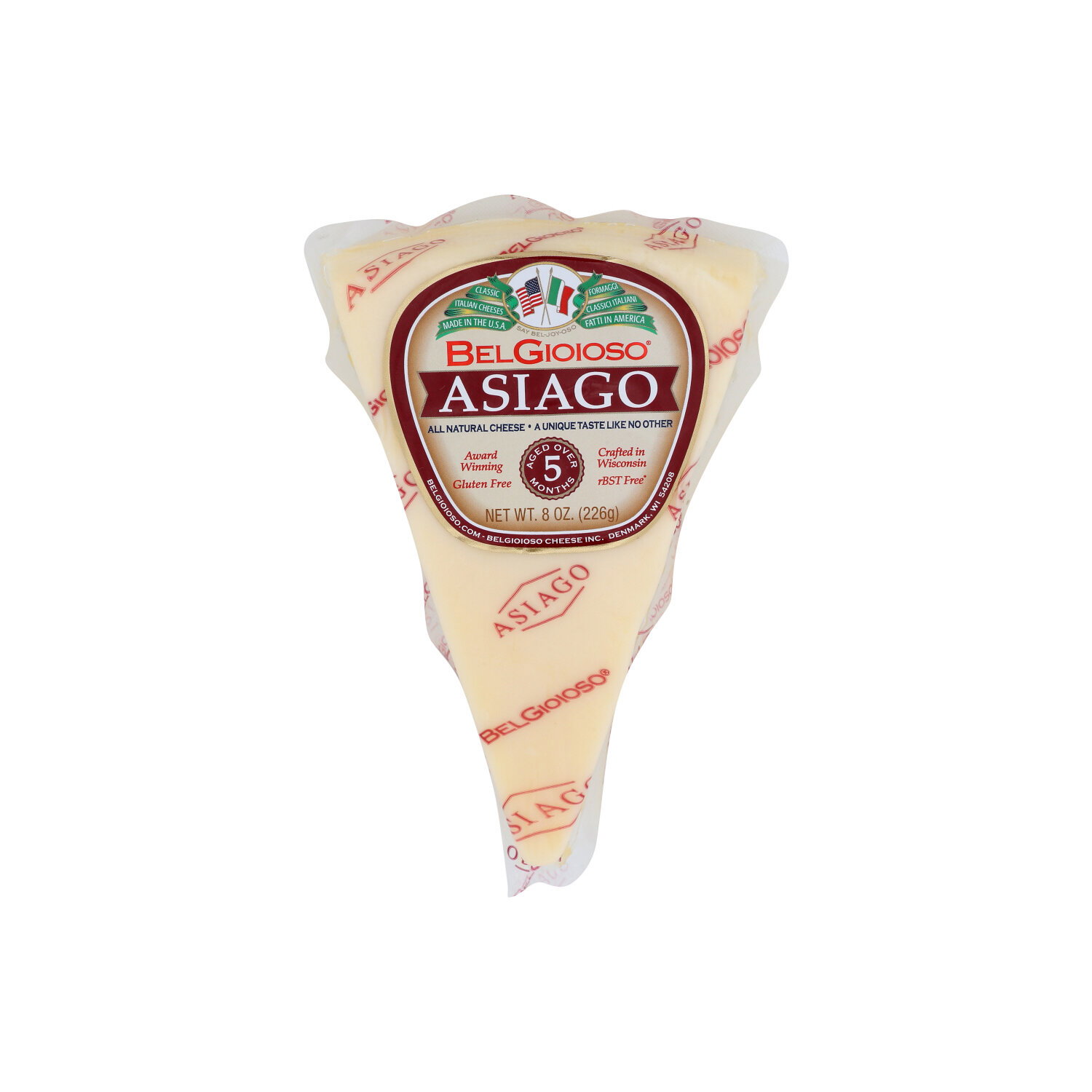 Belgioioso Asiago-Wedge - 8 Ounce Image 1 of 2