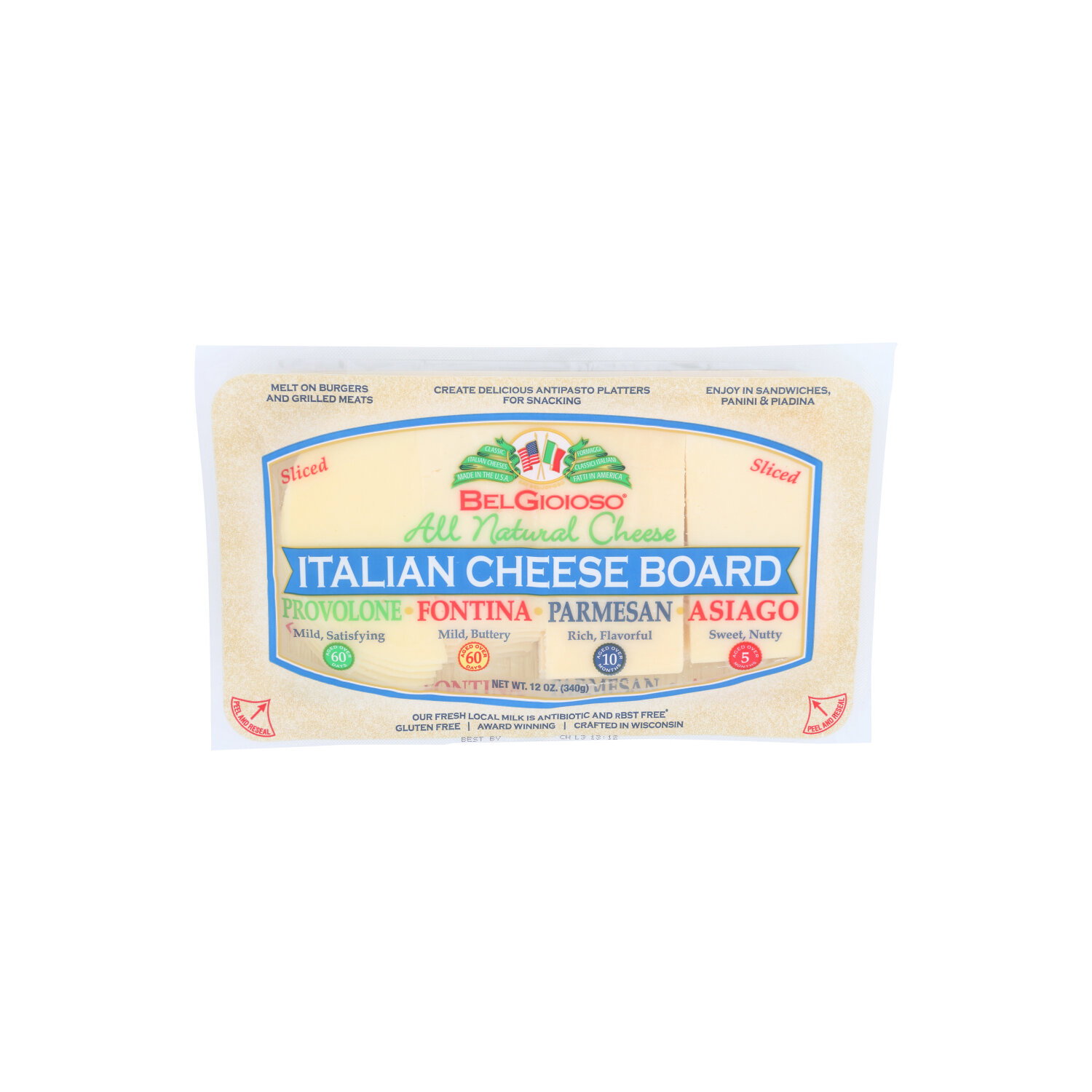 Belgioioso Cheese Assorted Sliced Italian Board - 12 Ounce Image 1 of 4