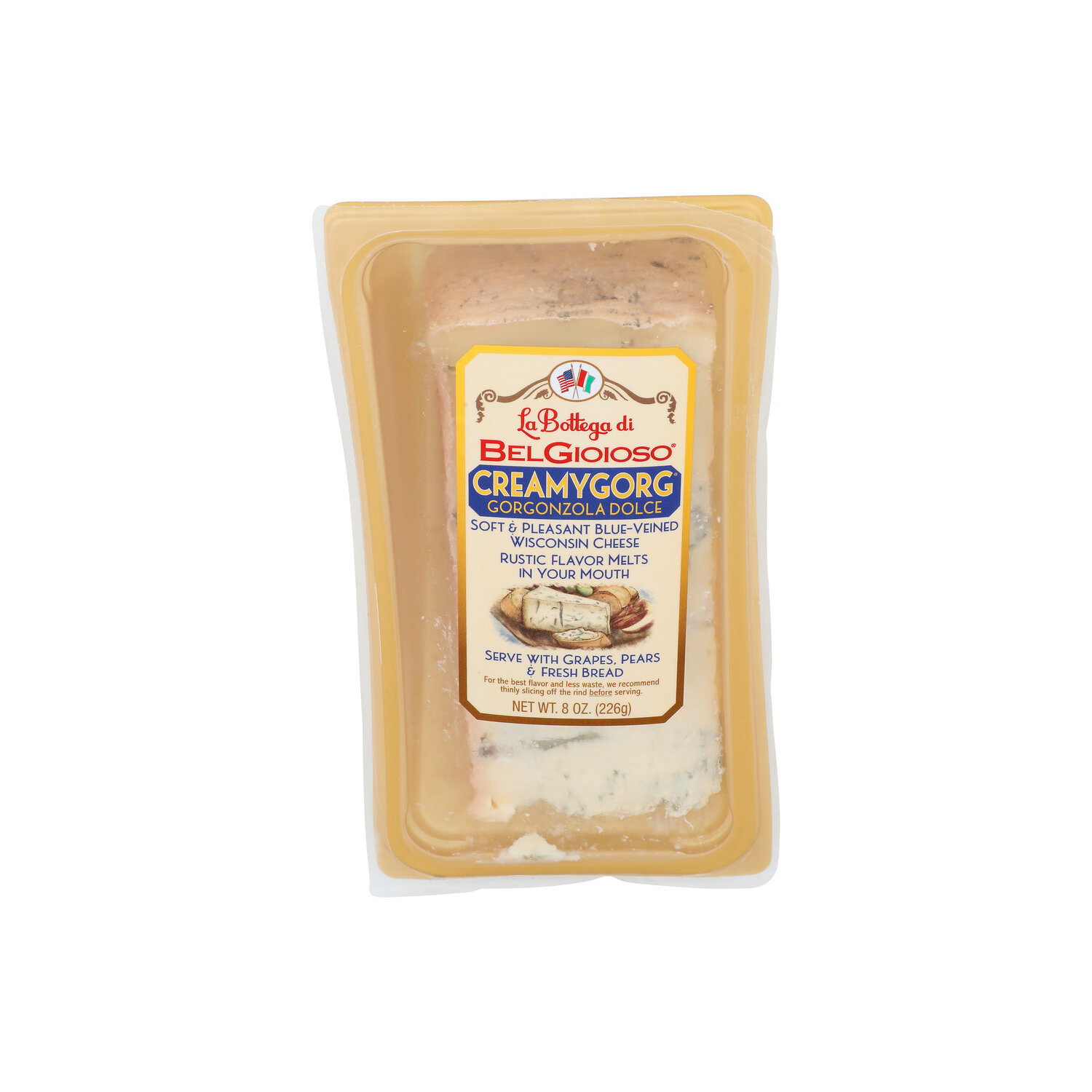 Belgioioso Gorgonzola Wedge Creamy - 8 Ounce Image 1 of 4