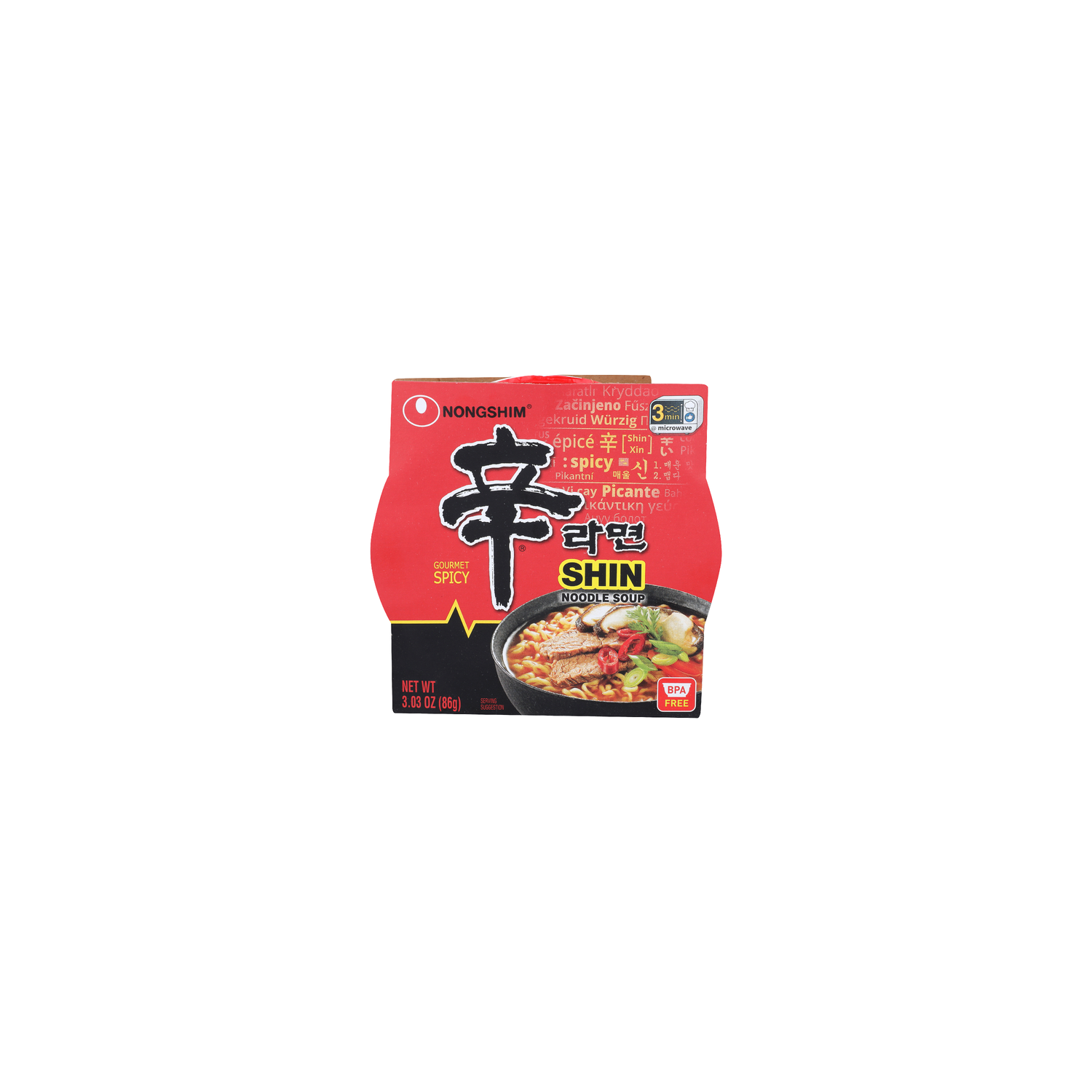 Nongshim Gourmet Spicy Shin Noodle Soup - 3.03 Ounce Image 1 of 4