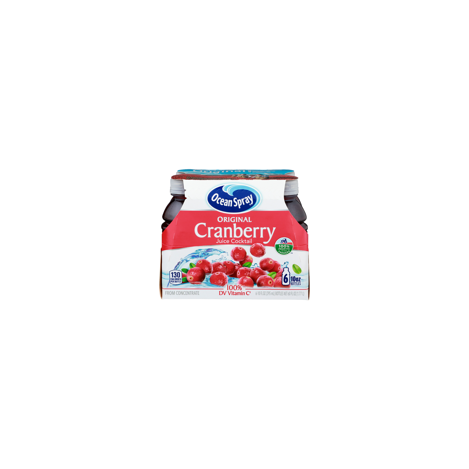 Ocean Spray Original Cranberry Juice Cocktail - 10 Fluid Ounce - 6 Count Image 1 of 4