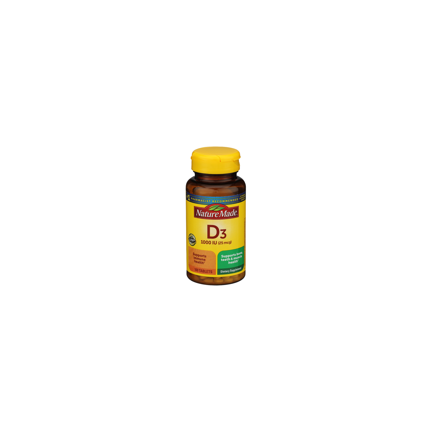 Nature Made Unscented Unflavored Tablet Vitamin D 25 Mcg 1,000 Iu - 100 Count Image 1 of 2