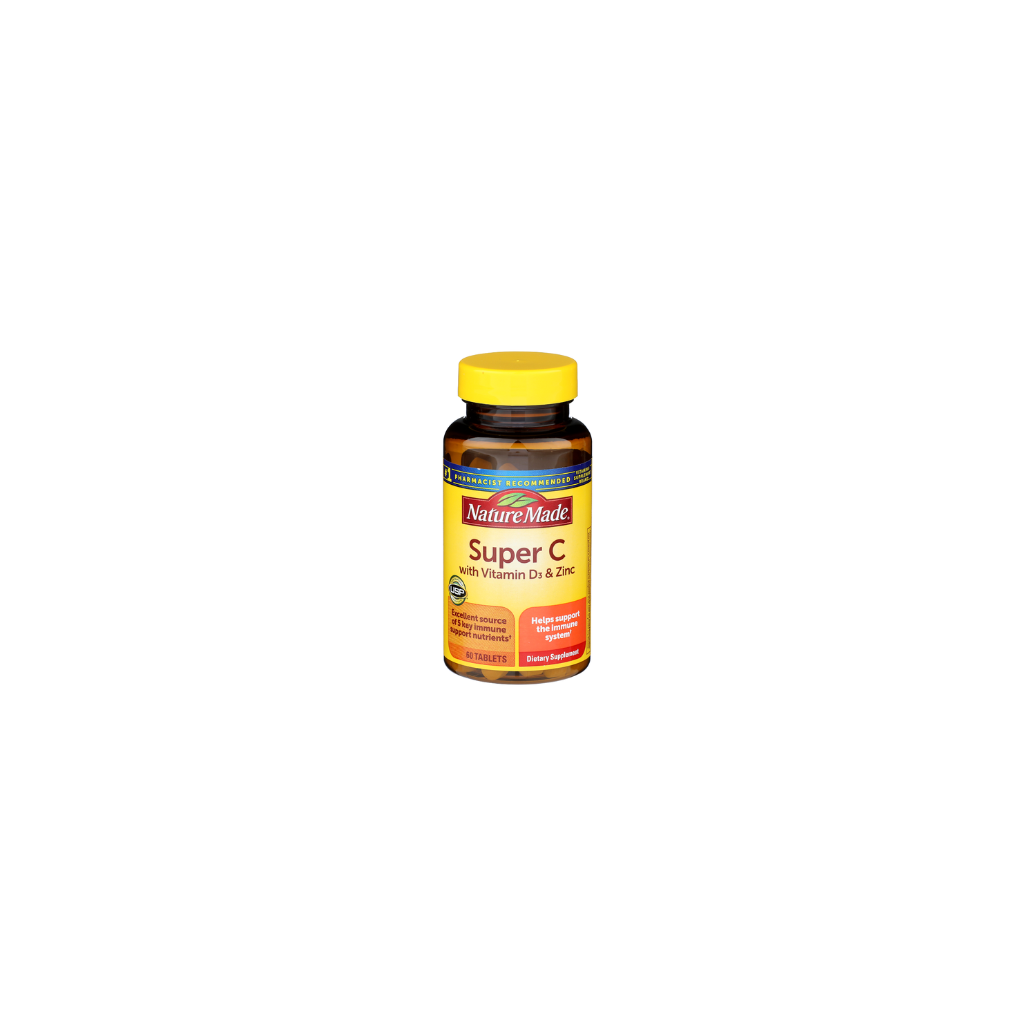 Nature Made Super C With Vitamin D3 & Zinc - 60 Count Image 1 of 3