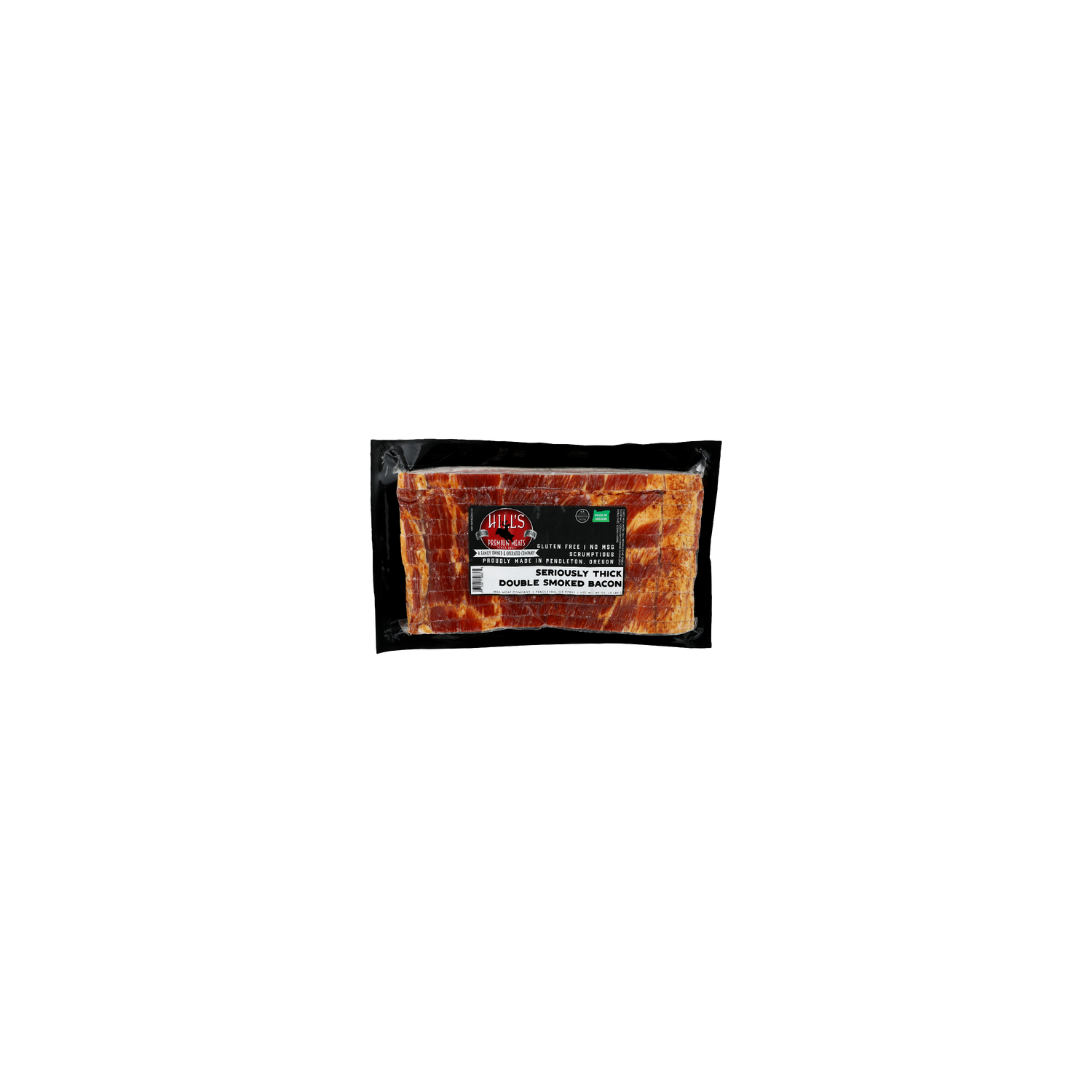 Hill's Premium Meats Seriously Thick Double Smoked Bacon - 48 Ounce Image 1 of 4