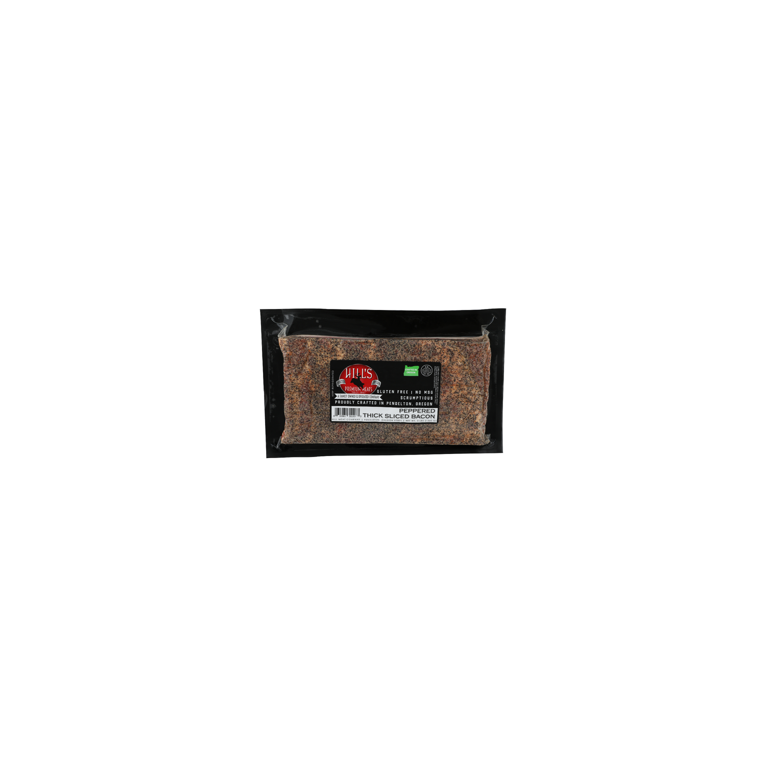 Hill's Premium Meats Peppered Thick Sliced Bacon - 3 Pound Image 1 of 4