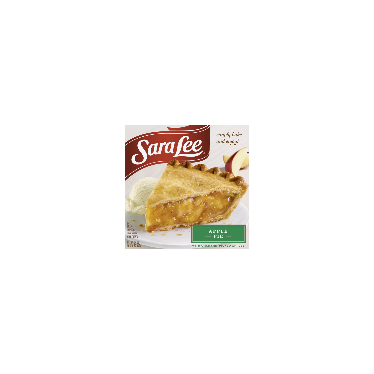 Sara Lee Unbaked Apple Pie - 34 Ounce