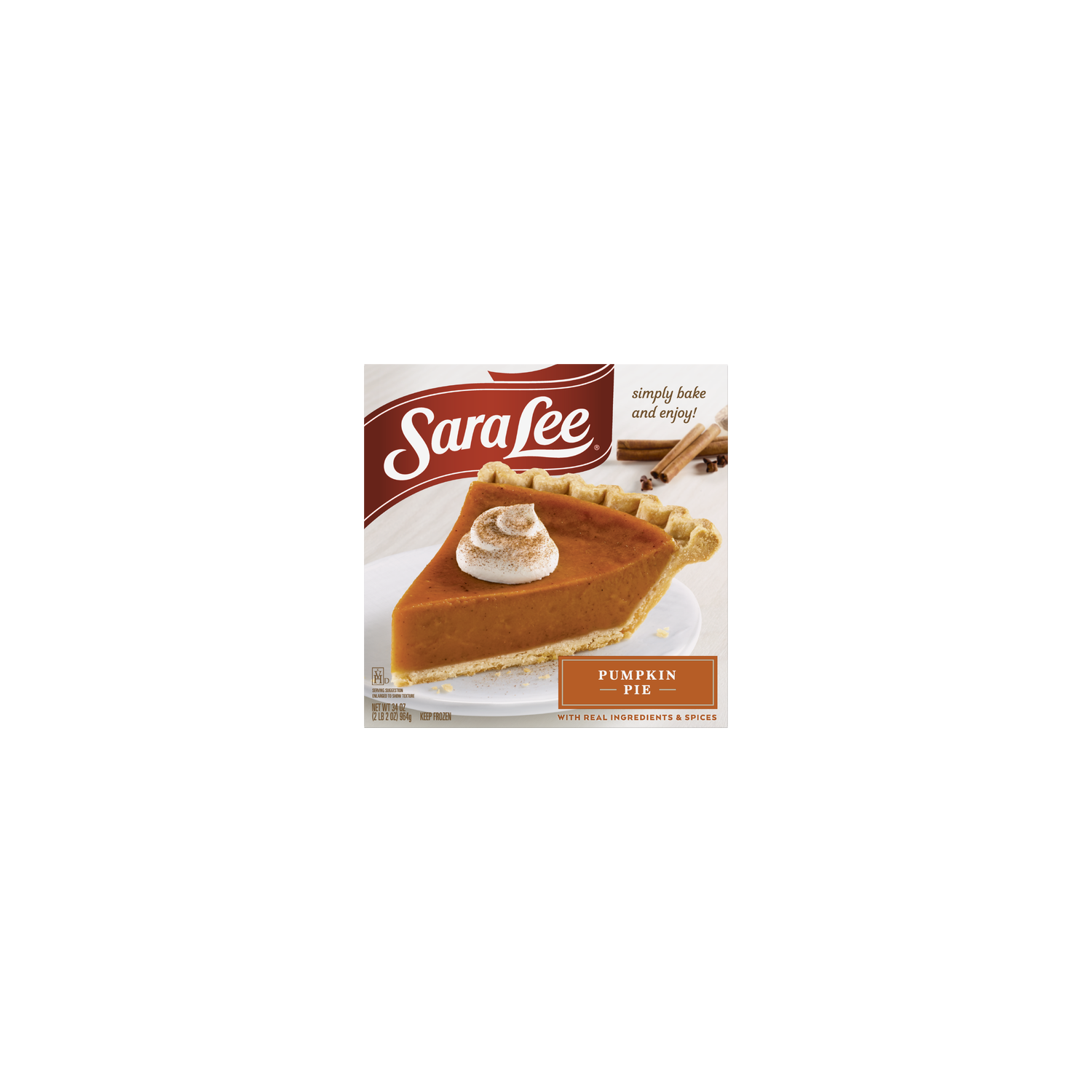 Sara Lee Unbaked Pumpkin Pie - 2.13 Pound