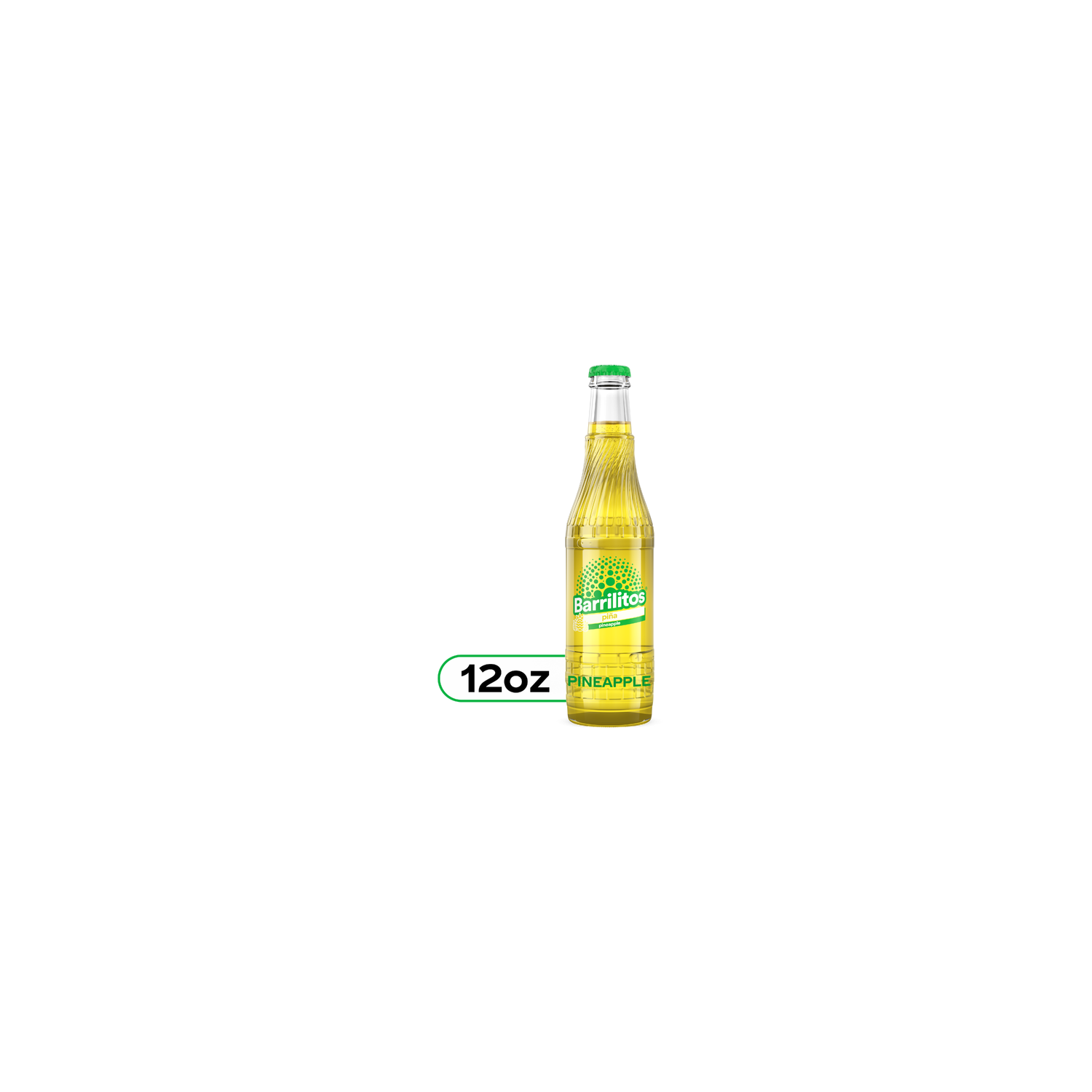 Barrilitos Pineapple Soda Glass Bottle - 12 Fluid Ounce Image 1 of 4