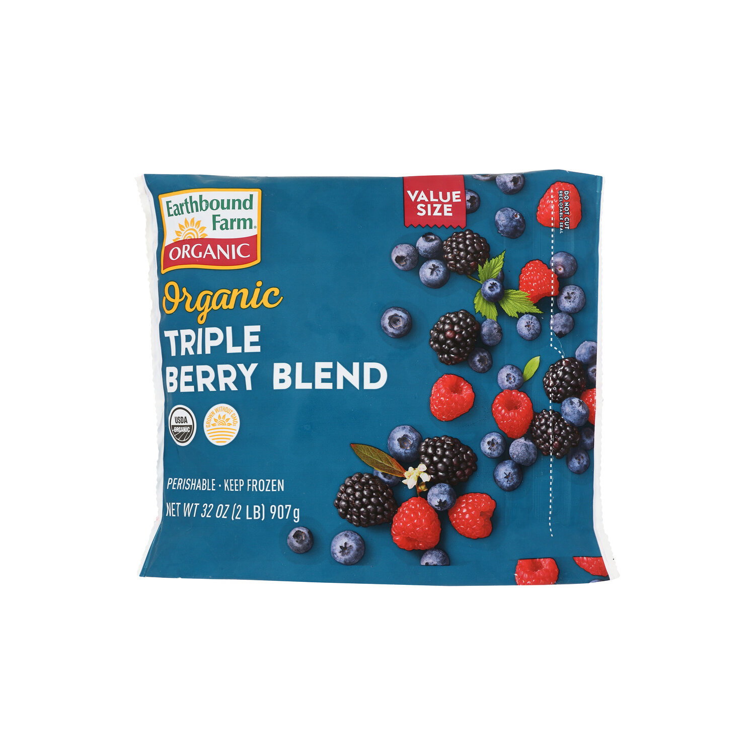 Earthbound Farm Frozen Organic Triple Berry Blend Value Size - 32 Ounce Image 1 of 2