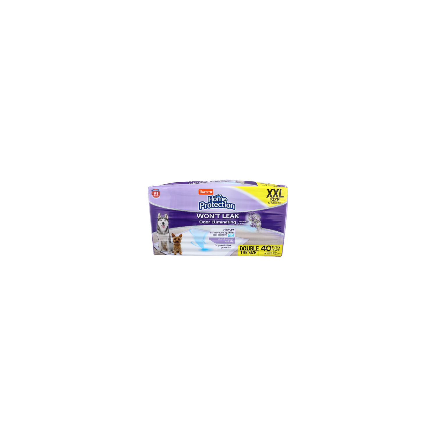 Hartz Home Protection Lavender Home Protection Dog Pads - 40 Count Image 1 of 2