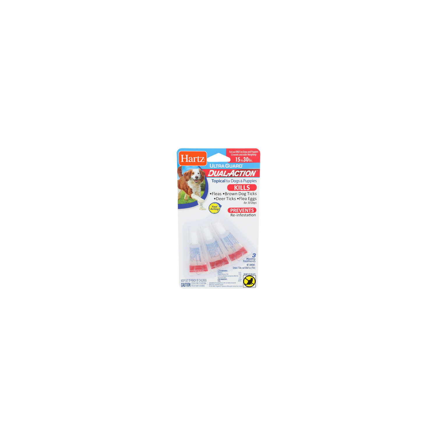 Hartz Ultra Guard Dual Action Topical For Dogs & Puppies - 0.067 Fluid Ounce - 3 Count Image 1 of 2