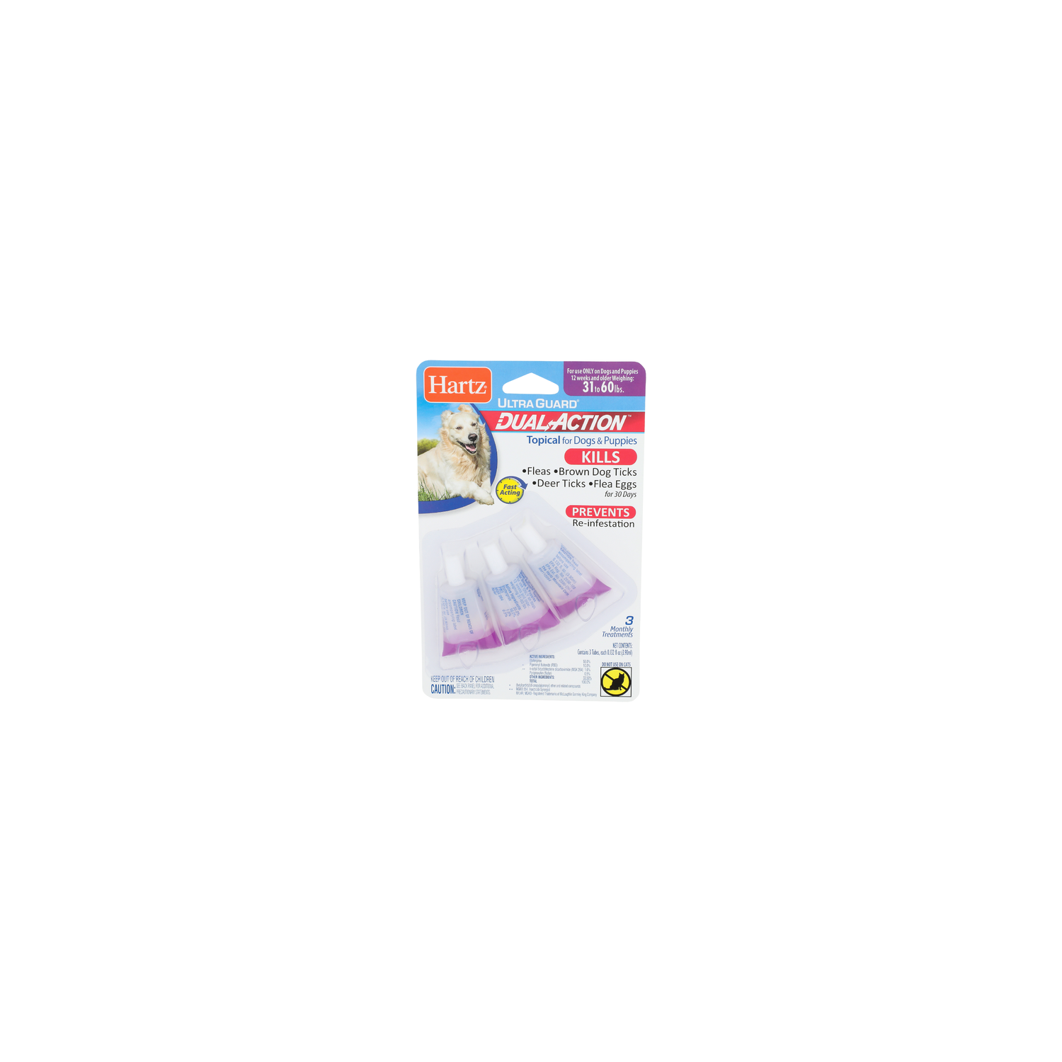 Hartz Ultra Guard Dual Action - 0.133 Fluid Ounce - 3 Count Image 1 of 2