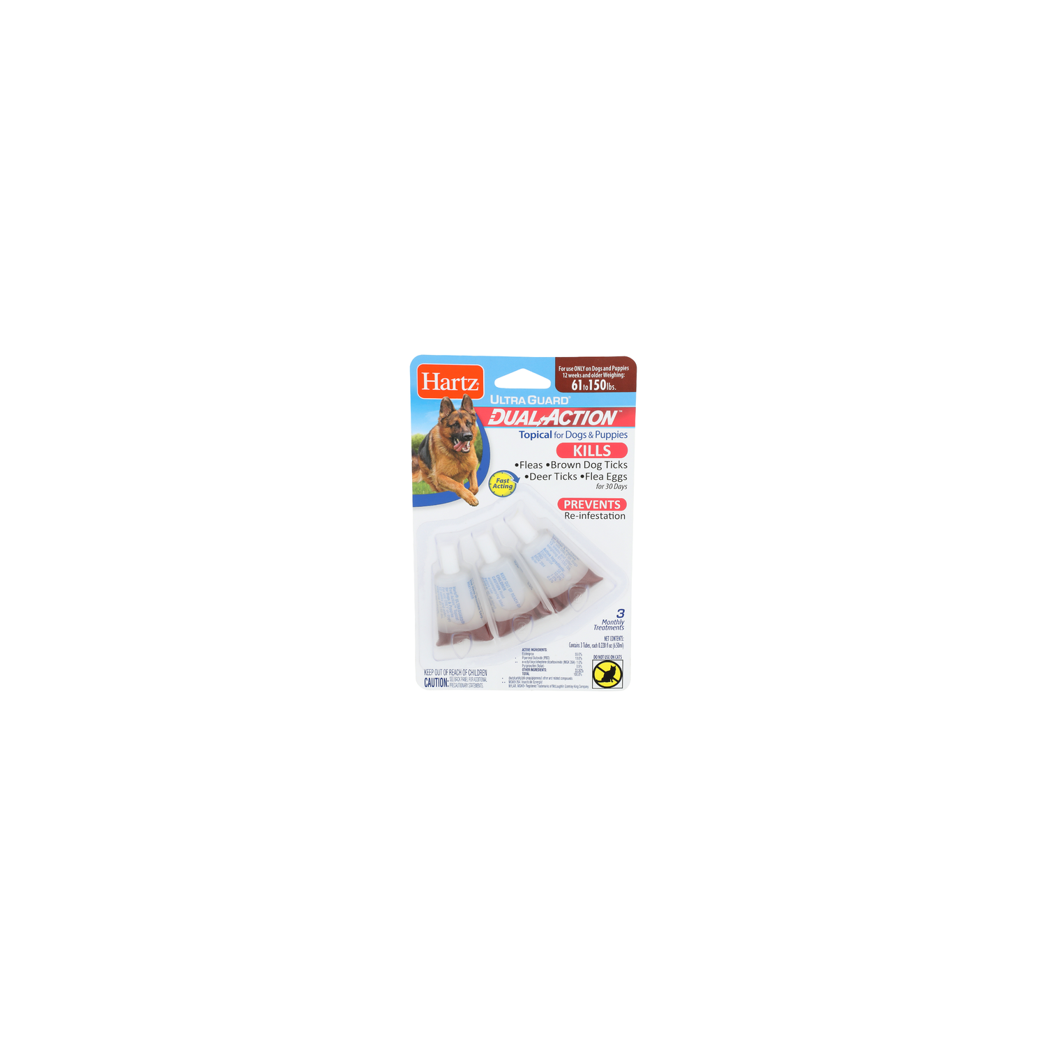 Hartz Ultra Guard Dual Action - 0.22 Fluid Ounce - 3 Count Image 1 of 2