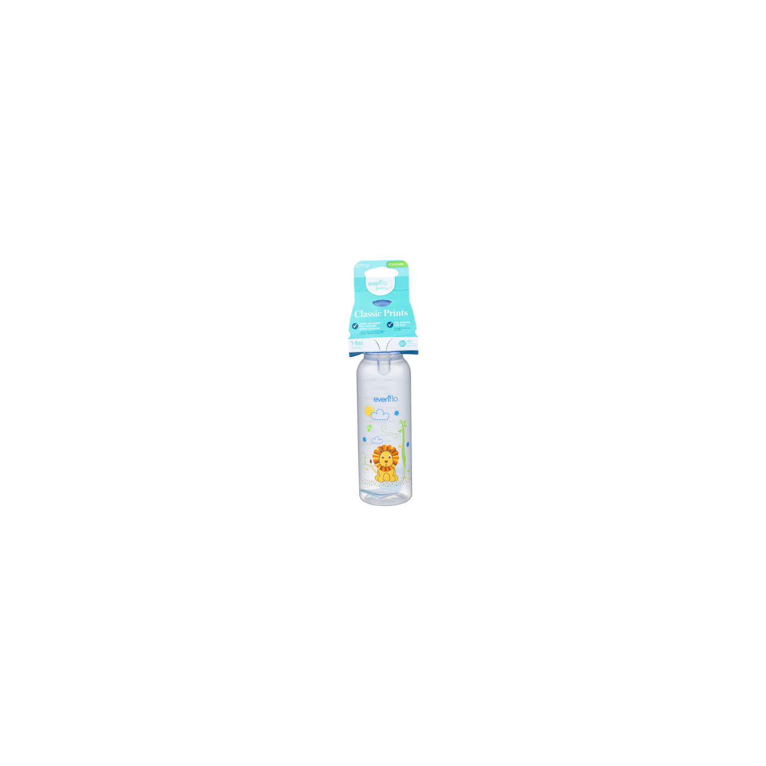 Evenflo Feeding Standard + Slow Flow Classic Prints - 8 Ounce Image 1 of 2