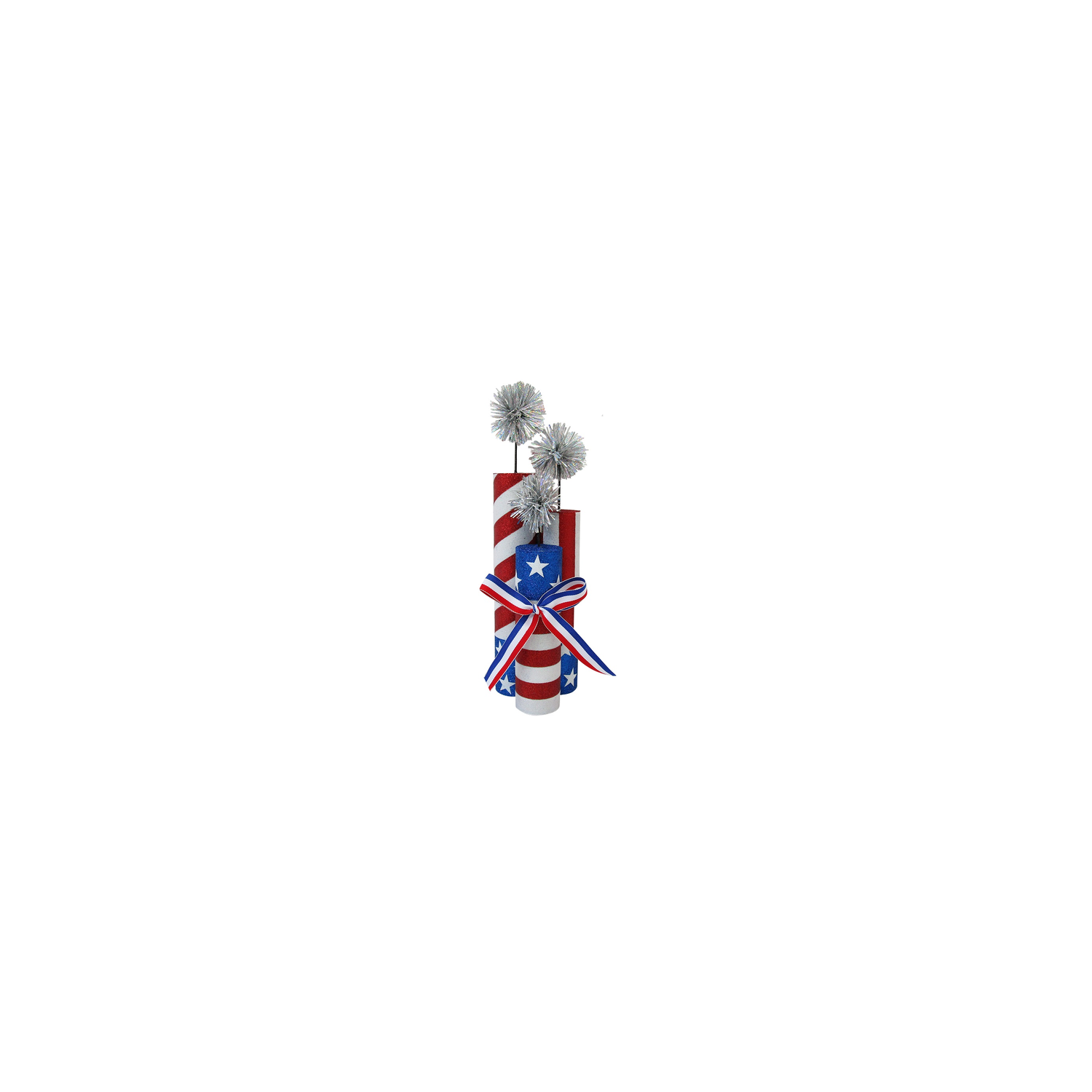 Summer Red White & Blue Tabletop Firecracker - 1 Each