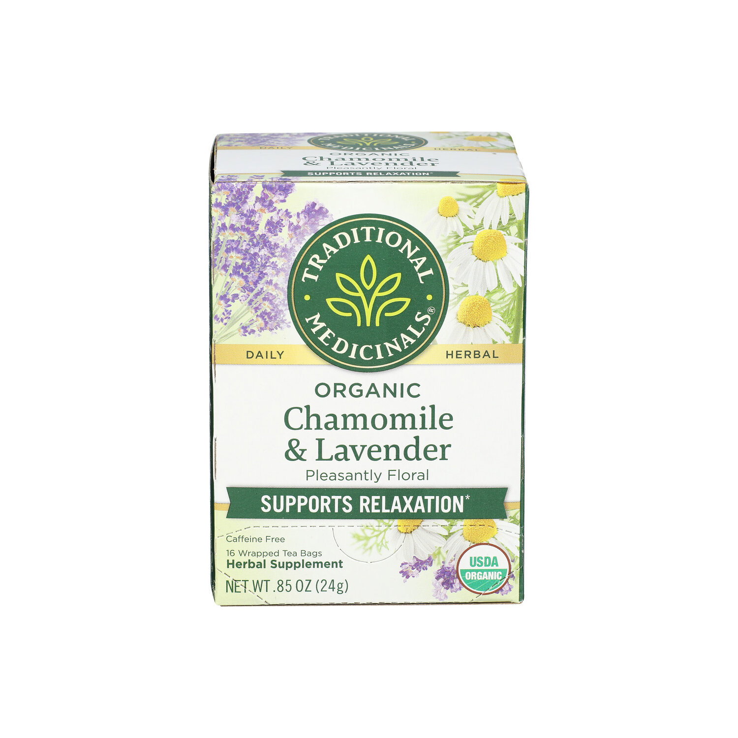 Traditional Medicinals Herbal Tea Chamomile With Lavender - 0.053 Ounce - 16 Count Image 1 of 3