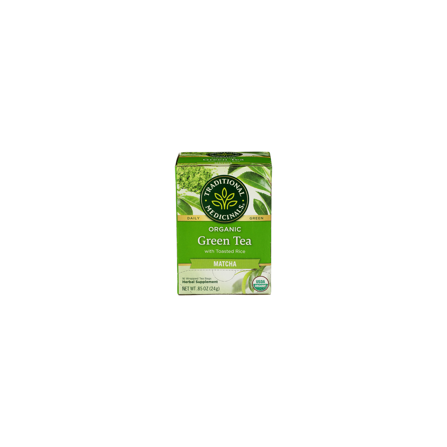 Traditional Medicinals Organic Green Tea Matcha With Toasted Rice - 0.053 Ounce - 16 Count Image 1 of 3