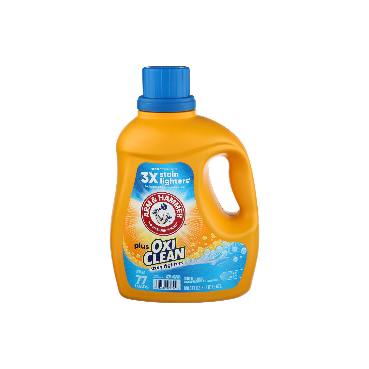 Arm & Hammer Detergent, Stain Fighters, Fresh Scent - 100.5 Fluid Ounce Image 1 of 3