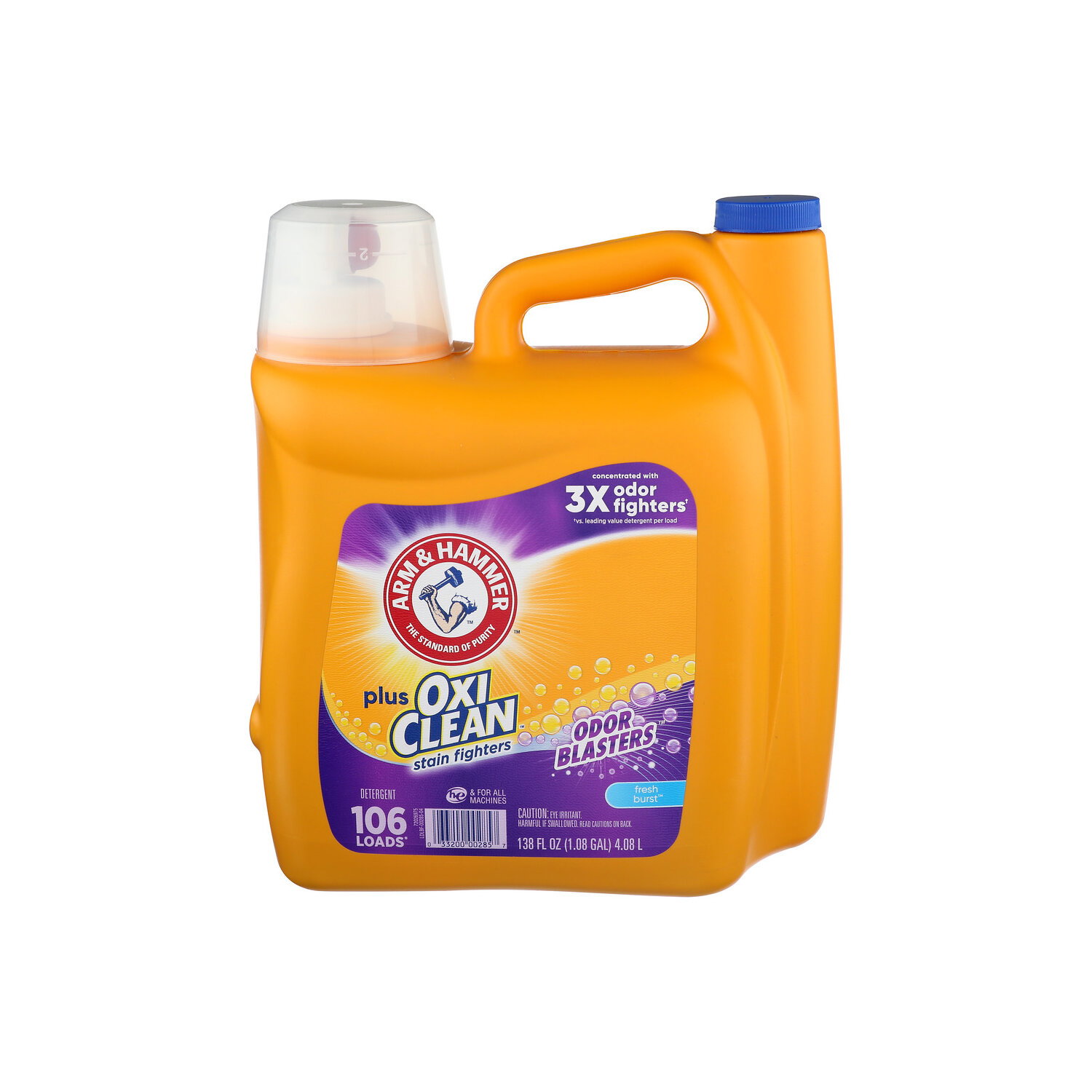 Arm & Hammer Detergent, Odor Blasters, Stain Fighters, Fresh Burst - 138 Fluid Ounce Image 1 of 3