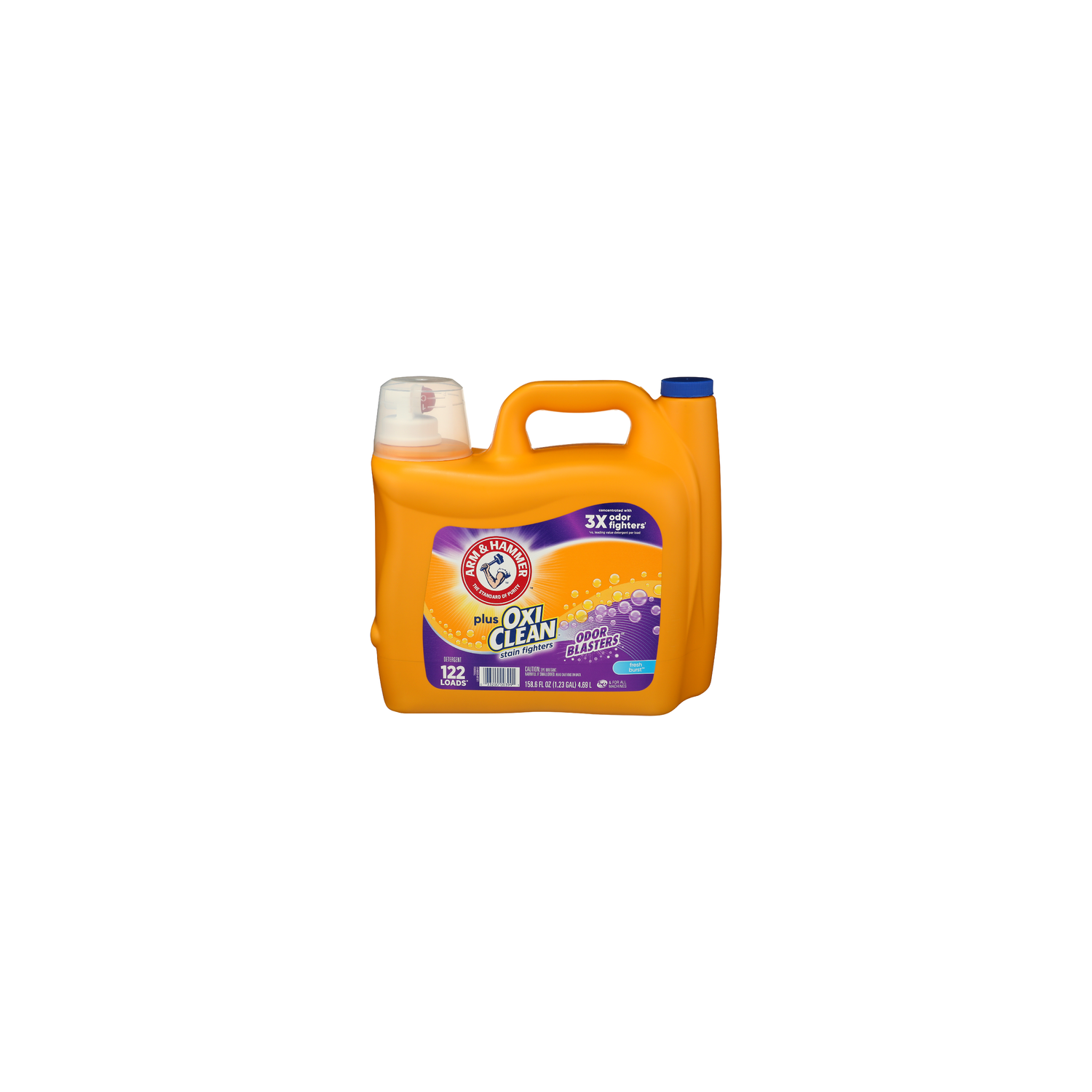 ARM & HAMMER Liquid Laundry Detergent Odor Blaster Fresh Burst Plus Oxiclean - 158.6 Fluid Ounce Image 1 of 3