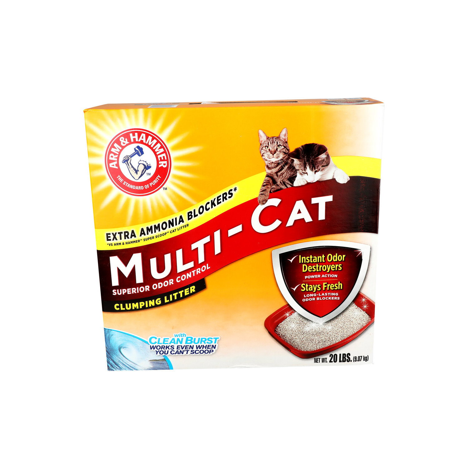 ARM & HAMMER Multi-Cat Litter With Clean Burst - 20 Pound Image 1 of 2