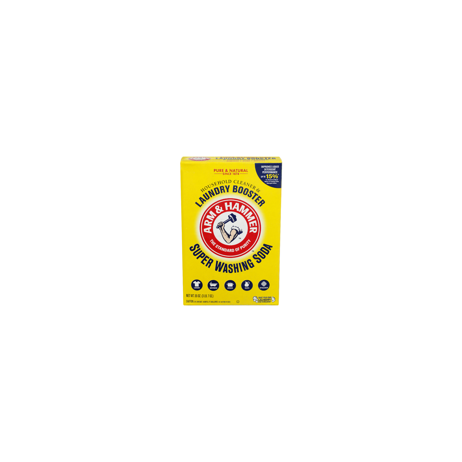 ARM & HAMMER Household Cleaner & Laundry Booster Super Wahing Soda - 55 Ounce Image 1 of 3