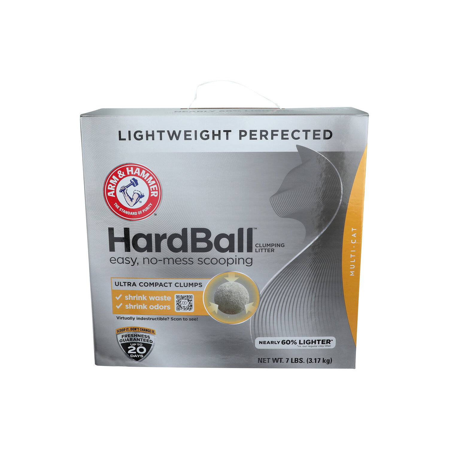 ARM & HAMMER Hardball Lightweight Cat Litter - 7 Pound Image 1 of 2