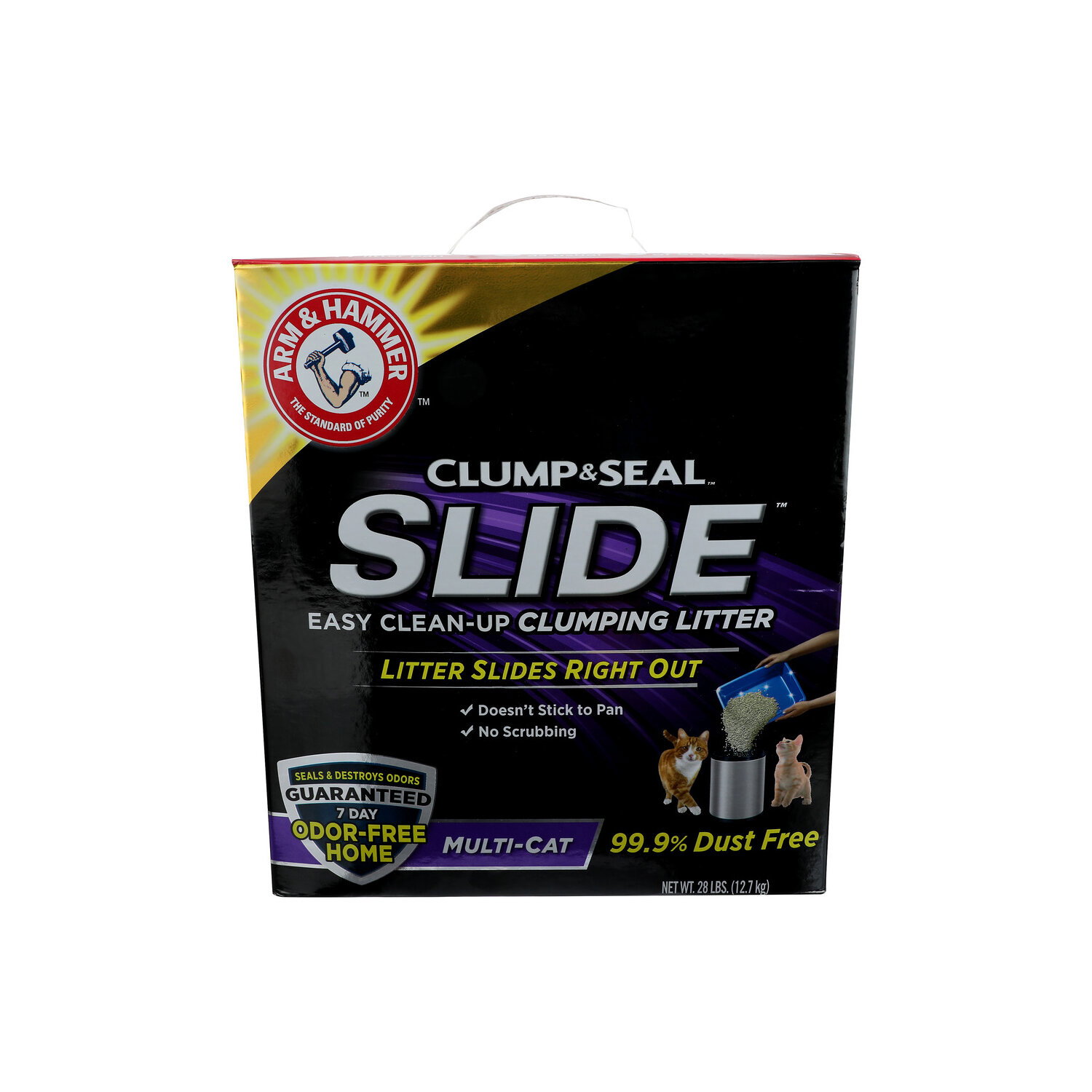 ARM & HAMMER Slide Easy Clean Up Multi-Cat Clumping Litter - 28 Pound Image 1 of 2